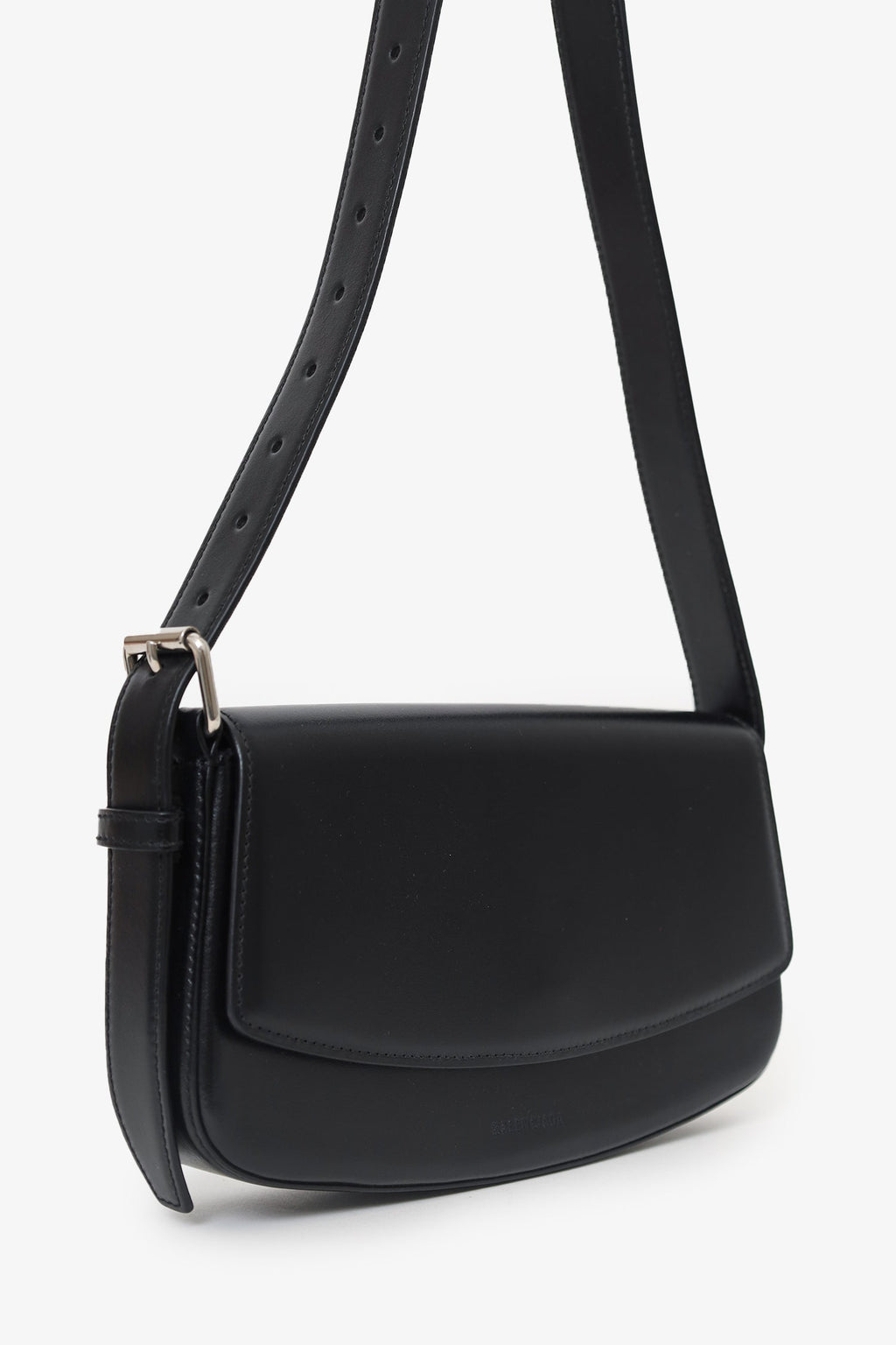 Balenciaga Black Leather Ghost Sling Bag