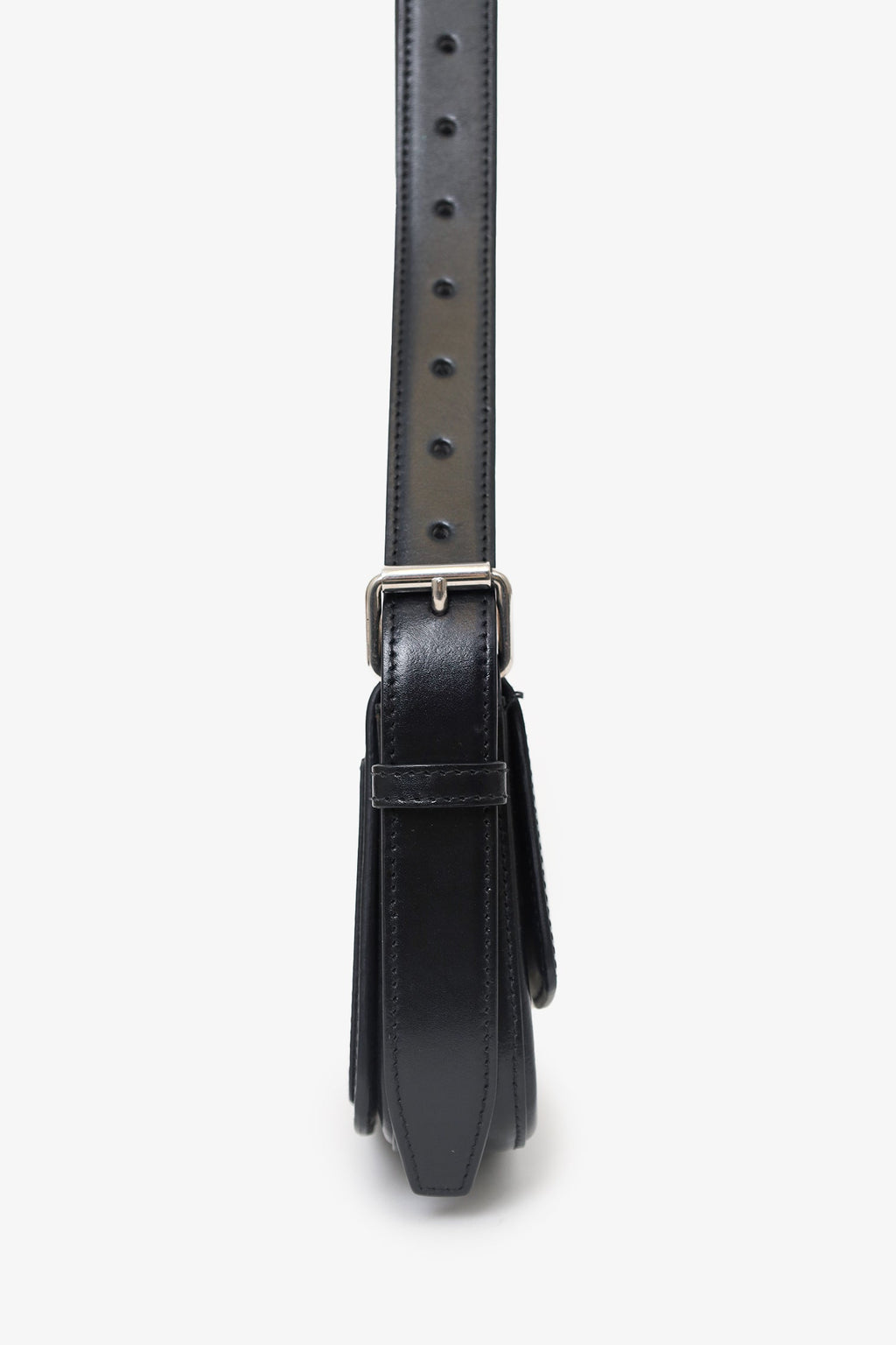 Balenciaga Black Leather Ghost Sling Bag