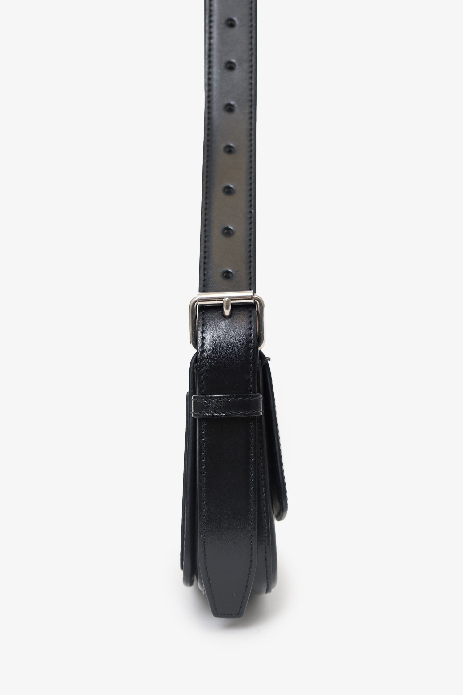 Balenciaga Black Leather Ghost Sling Bag