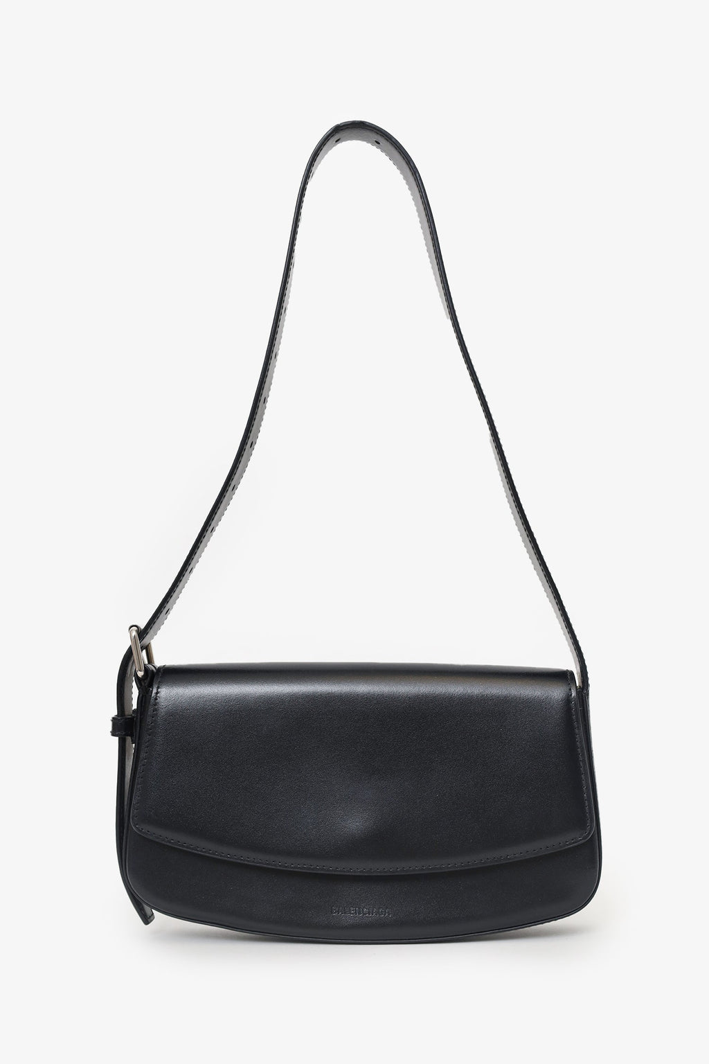 Balenciaga Black Leather Ghost Sling Bag