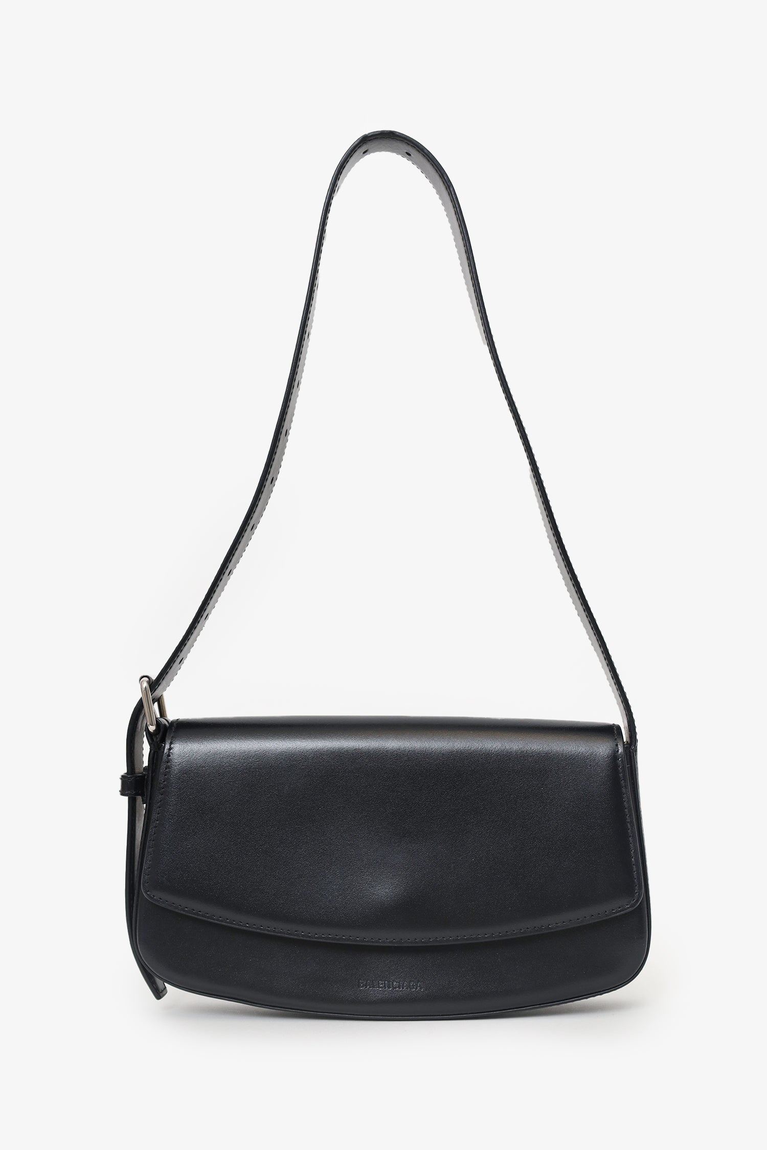 Balenciaga Black Leather Ghost Sling Bag