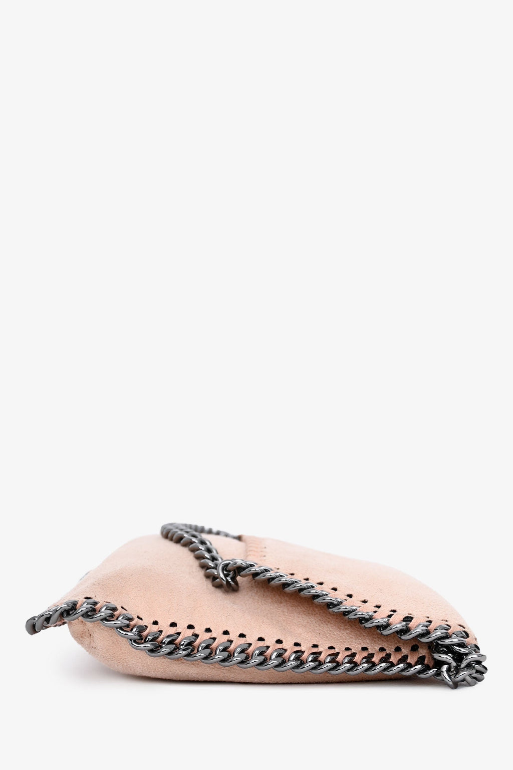 Stella McCartney Pink Fabric Chain Trim Mini Falabella Bag