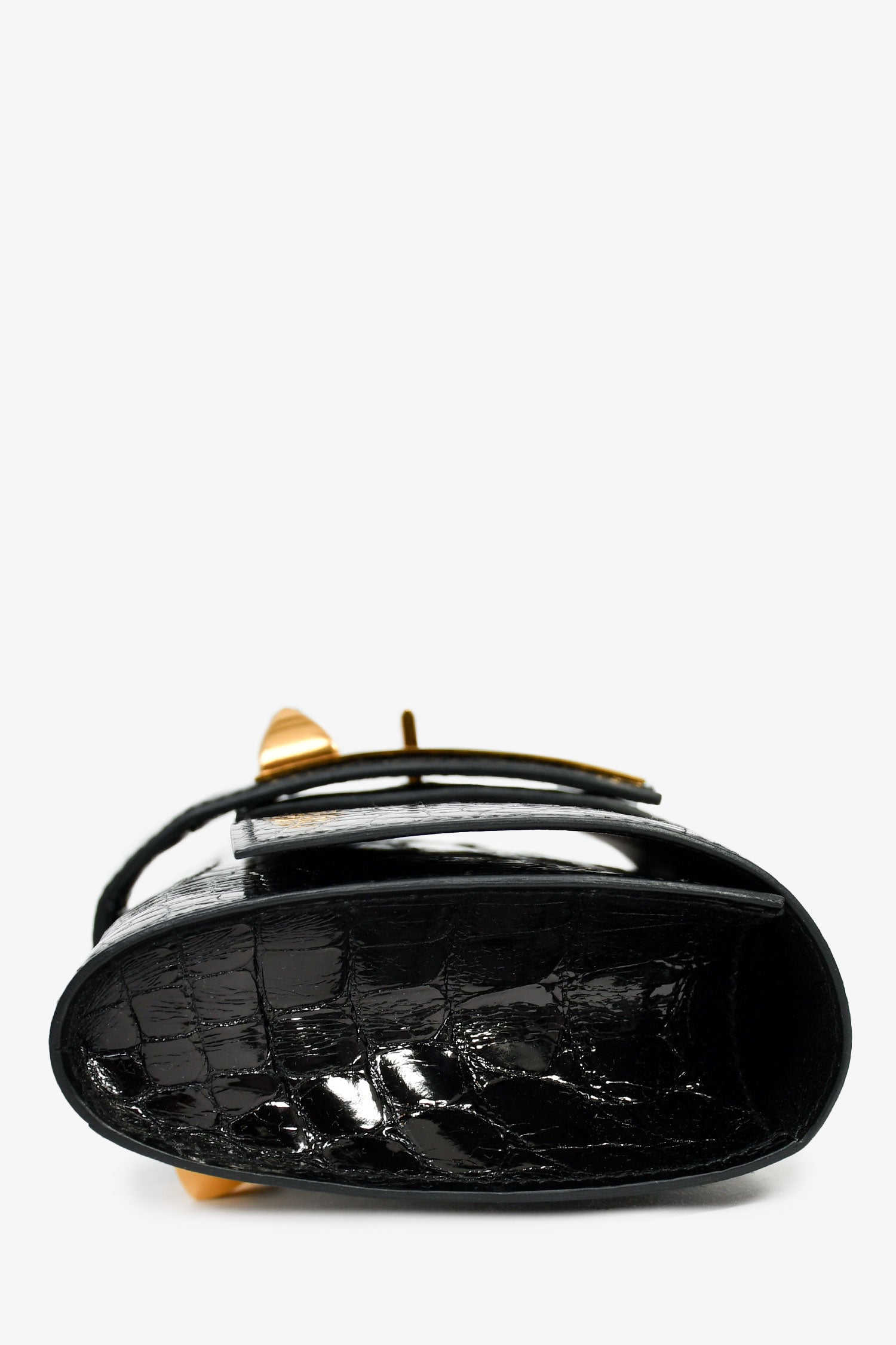 Hermès 2016 Black Alligator 'Medor' 23 Clutch