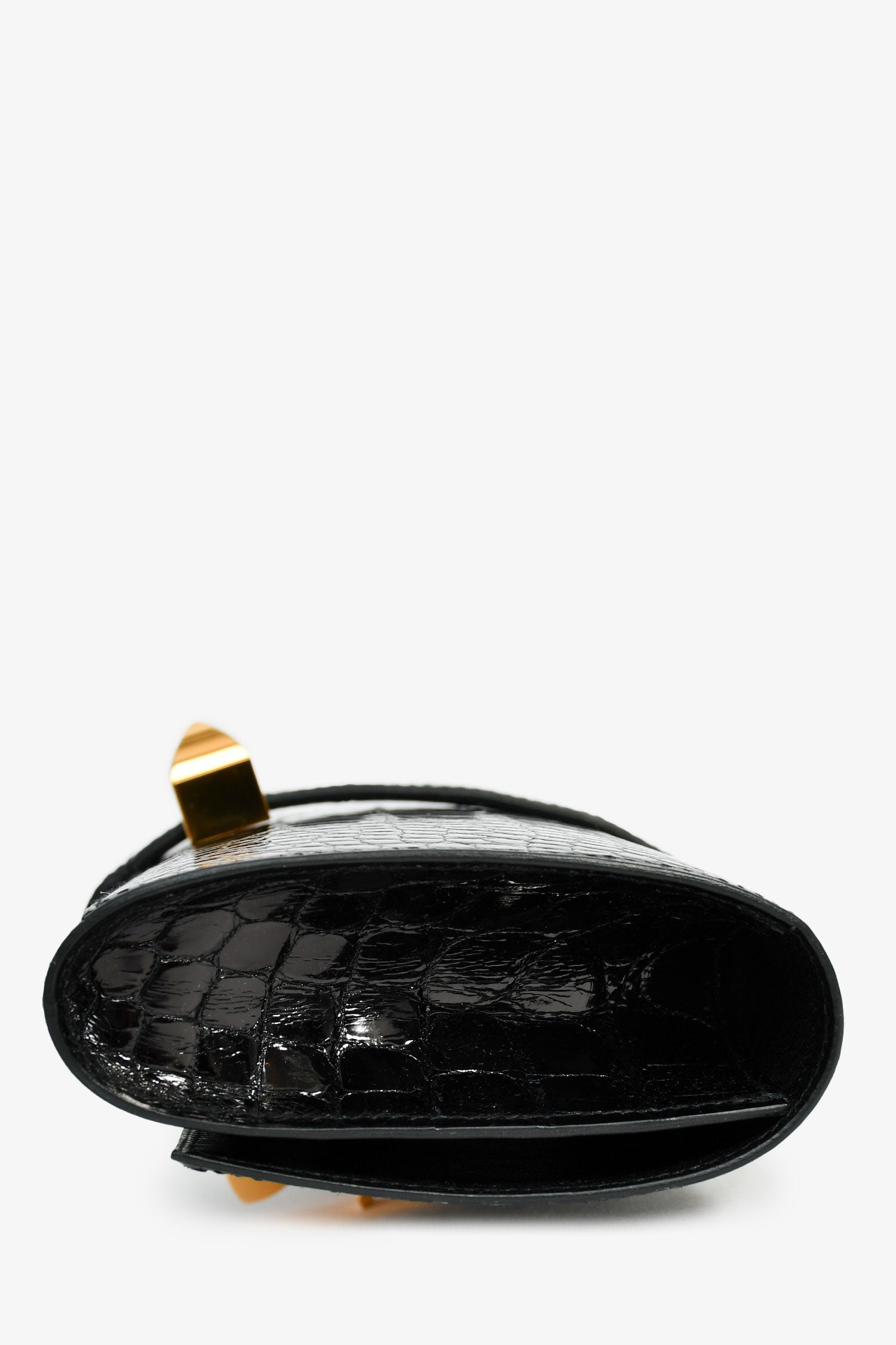 Hermès 2016 Black Alligator 'Medor' 23 Clutch
