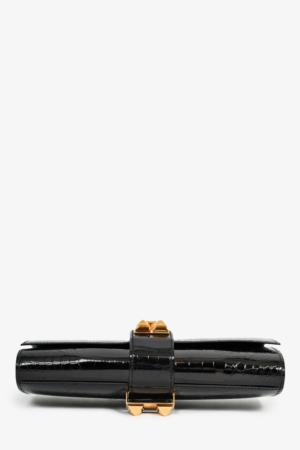 Hermès 2016 Black Alligator 'Medor' 23 Clutch