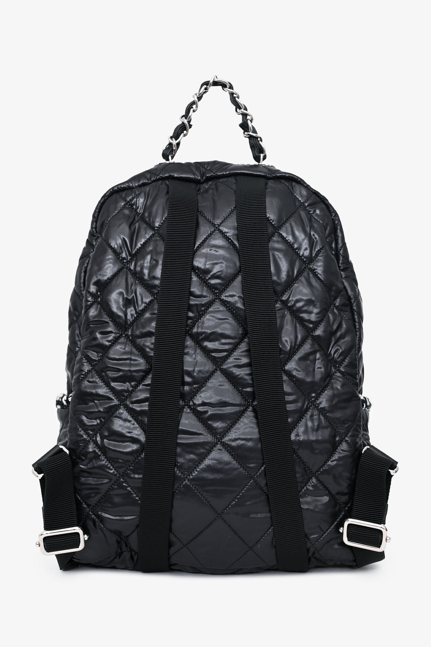 Pre-Loved Chanel™ 2020 Black Nylon/Tweed Backpack