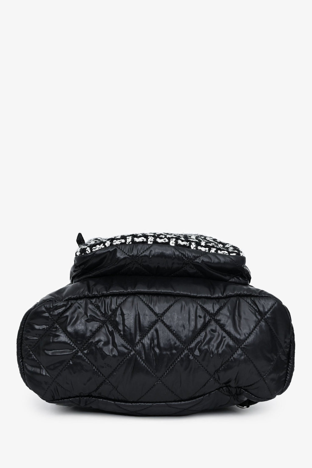 Pre-Loved Chanel™ 2020 Black Nylon/Tweed Backpack