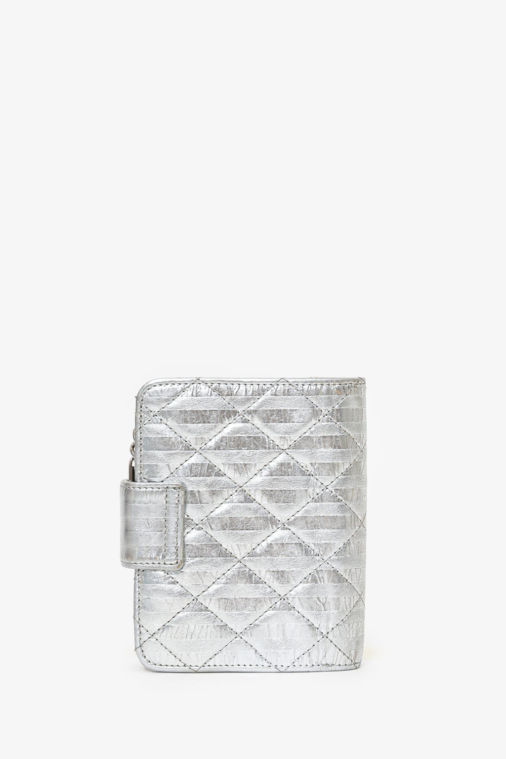 Pre-Loved Chanel™ 2008-09 Silver Metallic 2.55 Reissue Wallet