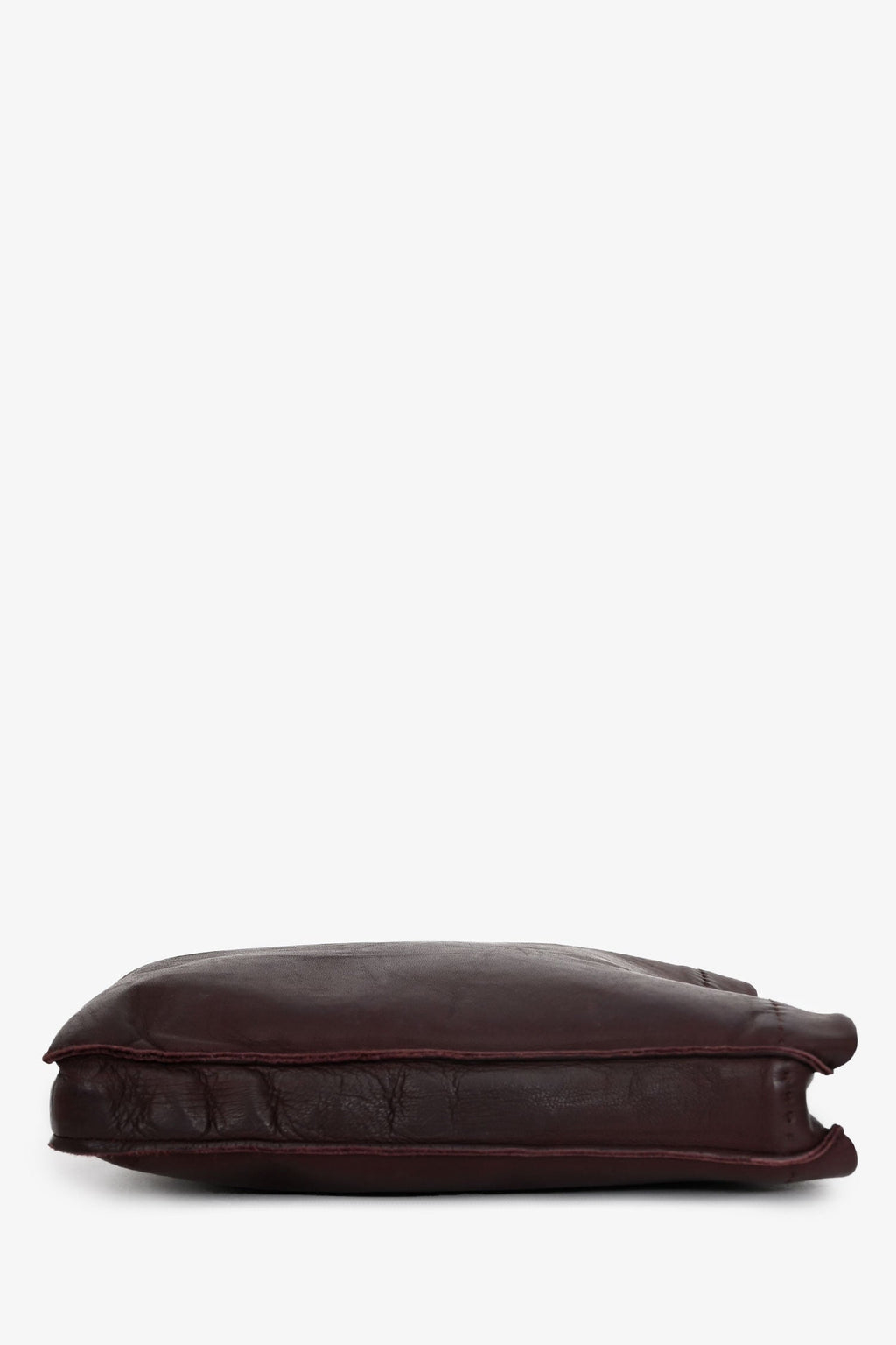 Hermès Burgundy Leather Toudou Shoulder Bag