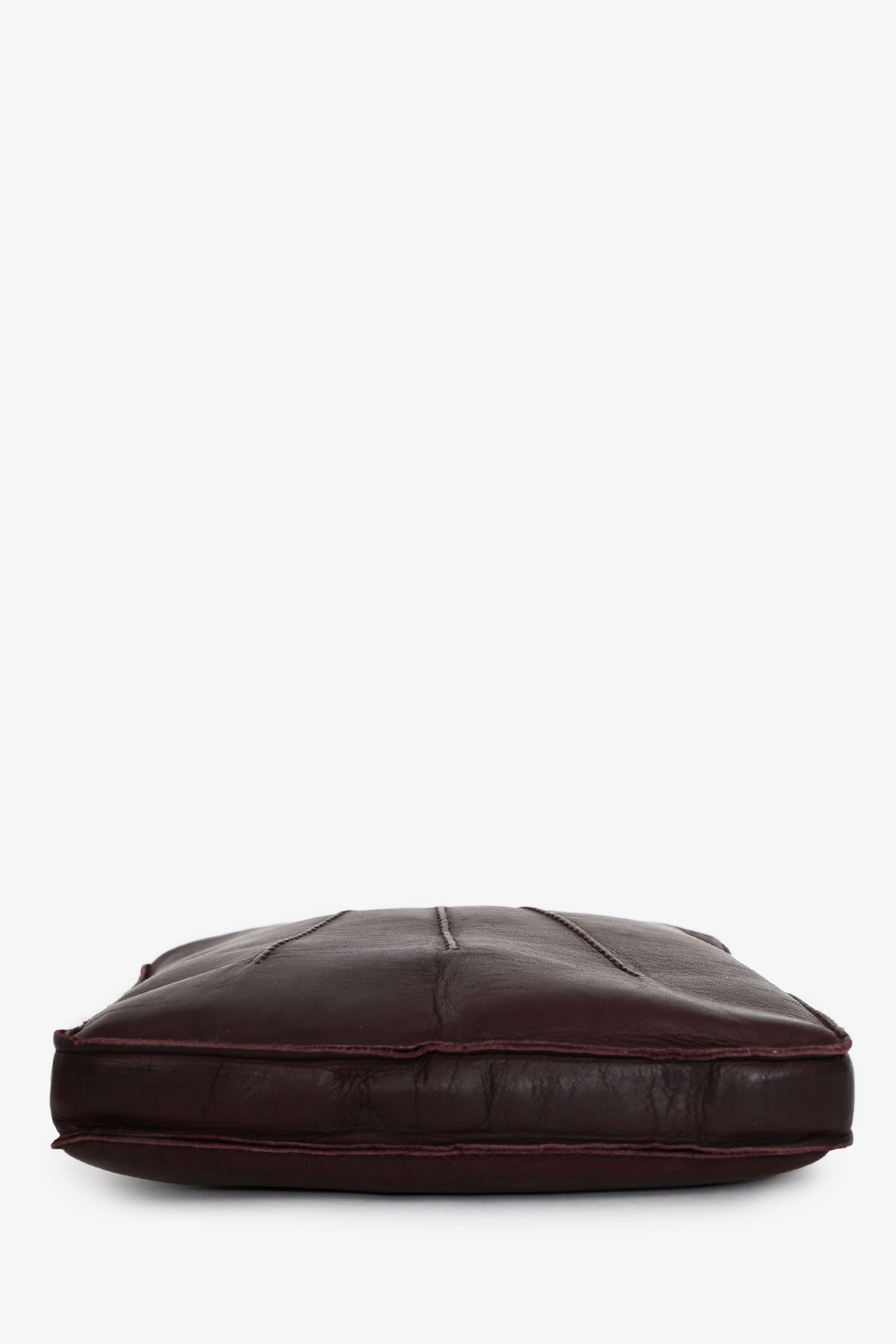 Hermès Burgundy Leather Toudou Shoulder Bag