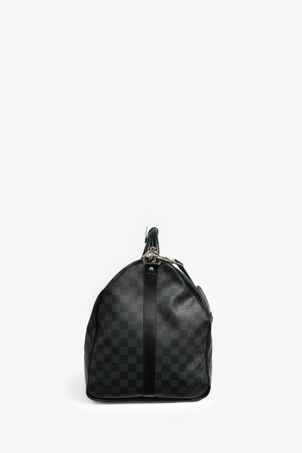 Louis Vuitton Graphite Damier Blue Lined Keepall 55