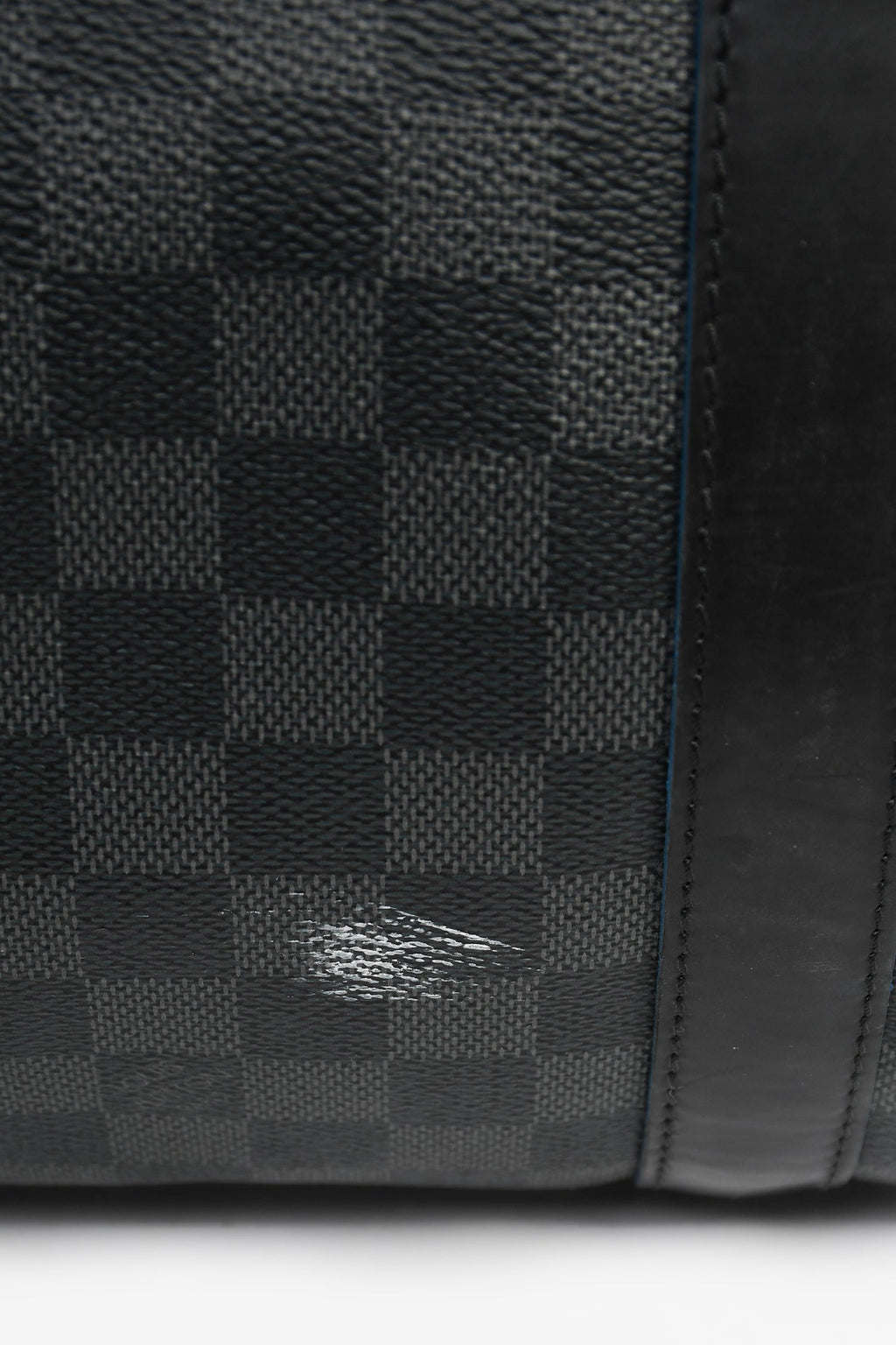 Louis Vuitton Graphite Damier Blue Lined Keepall 55