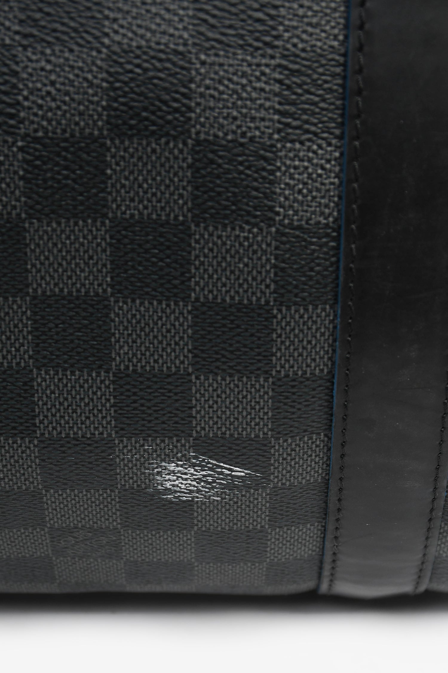 Louis Vuitton Graphite Damier Blue Lined Keepall 55