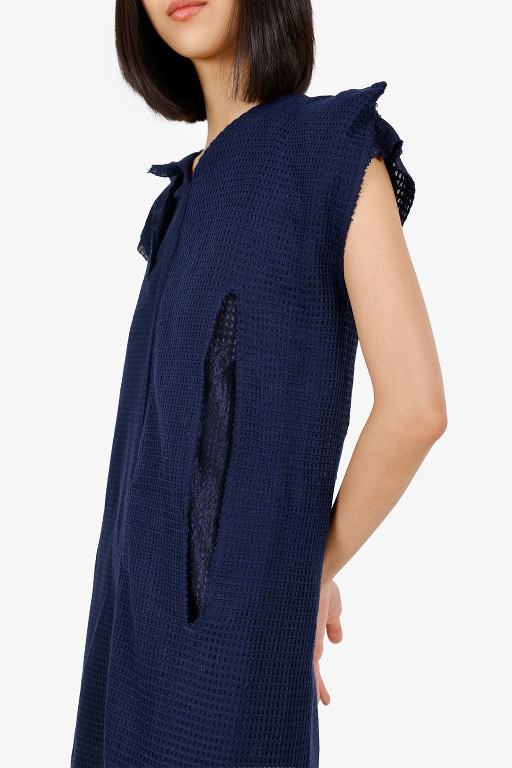 Comme des Garcons Navy Sleeveless Mini Dress Size M