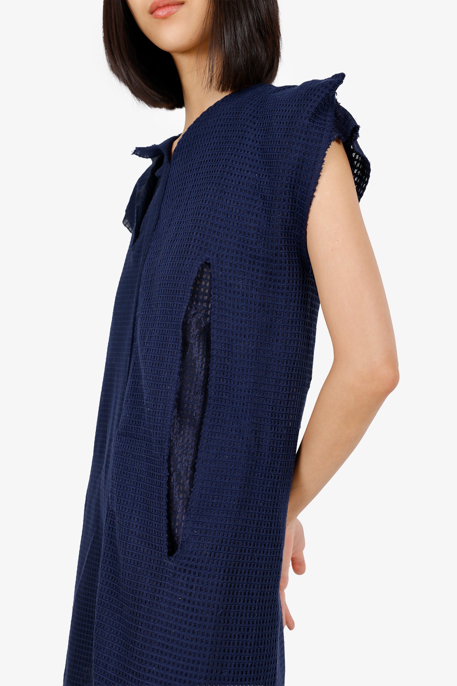 Comme des Garcons Navy Sleeveless Mini Dress Size M