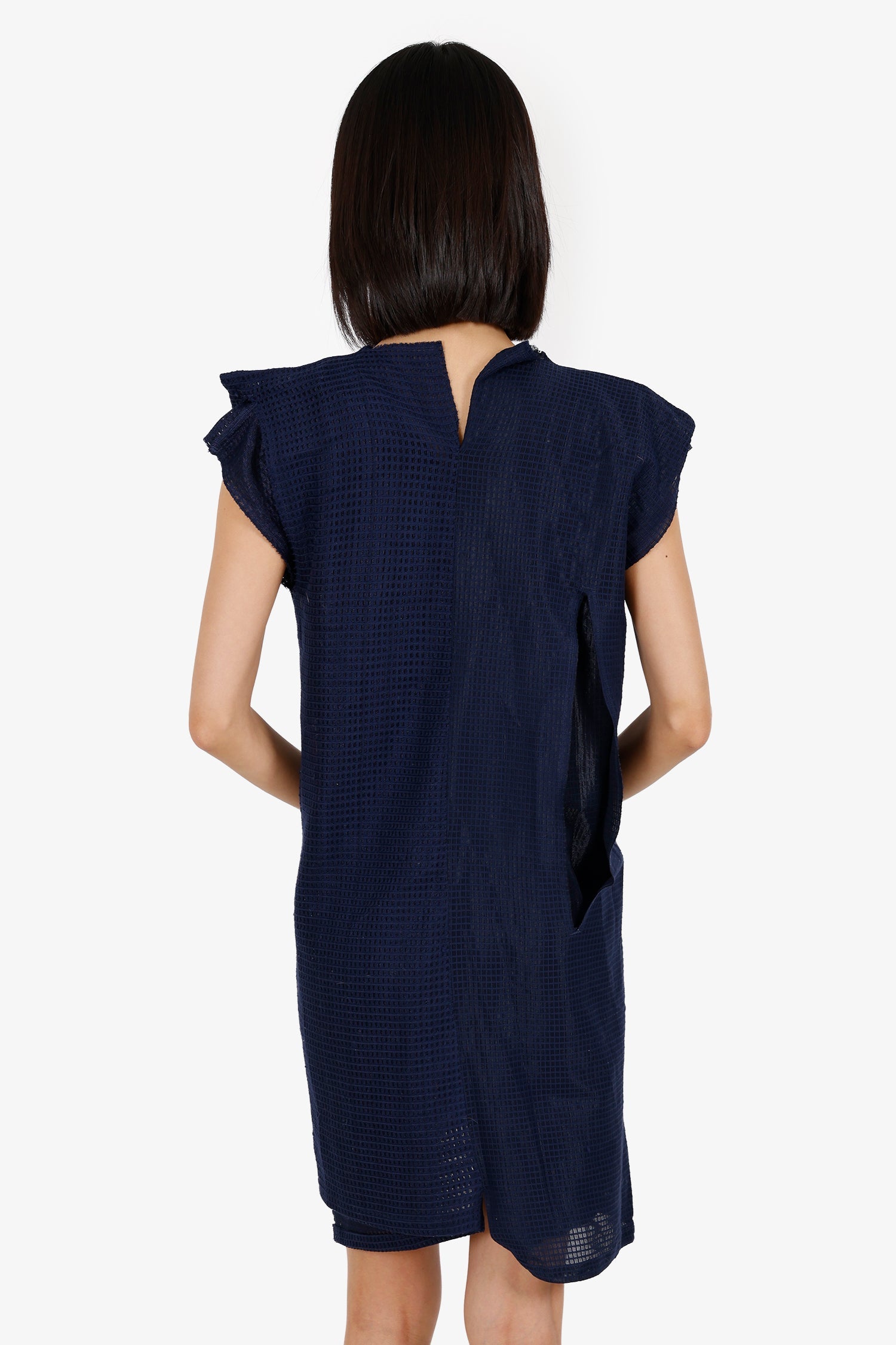 Comme des Garcons Navy Sleeveless Mini Dress Size M