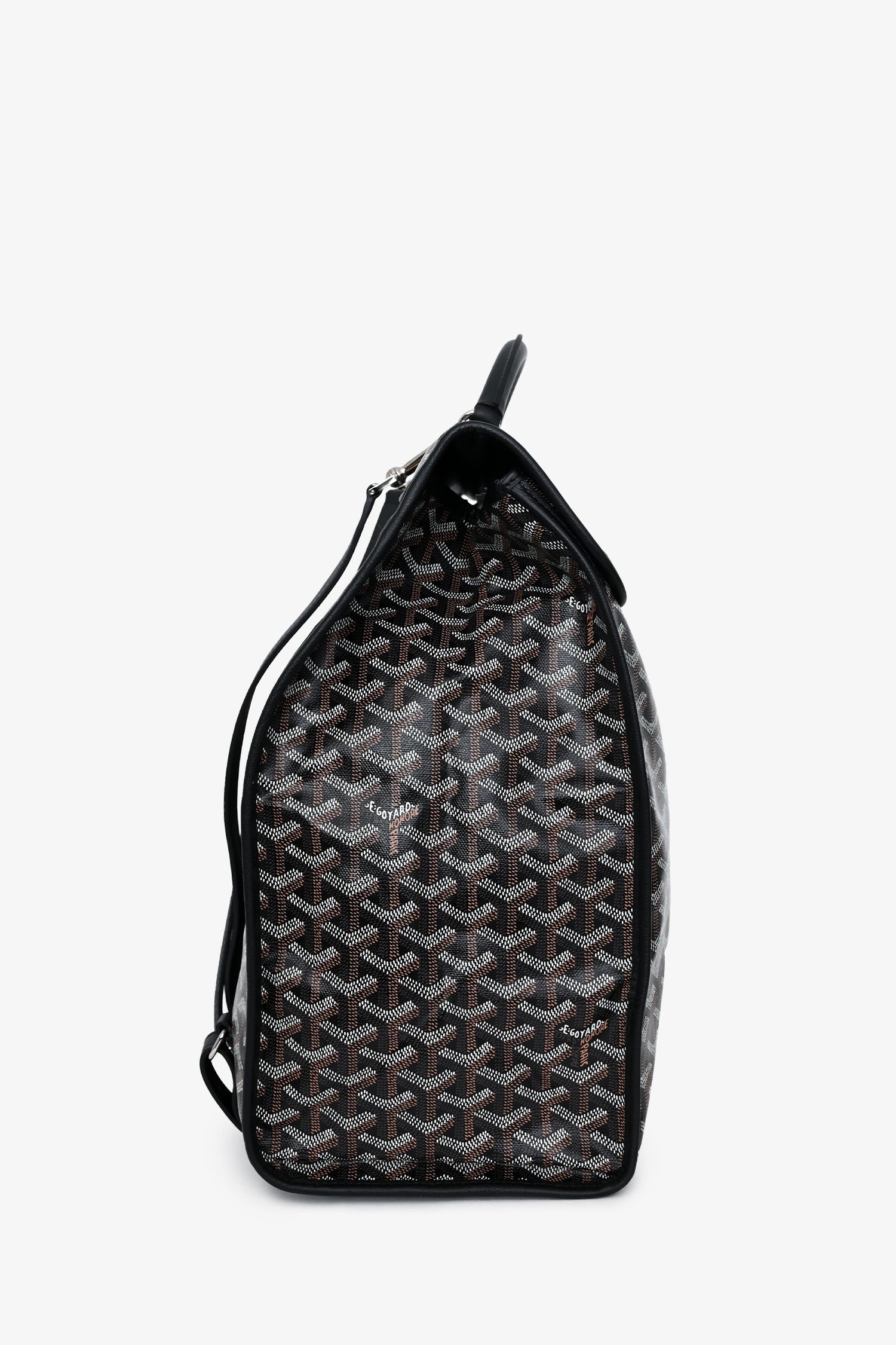 Goyard 2023 Navy Goyardine Canvas 'Saint Leger' Backpack