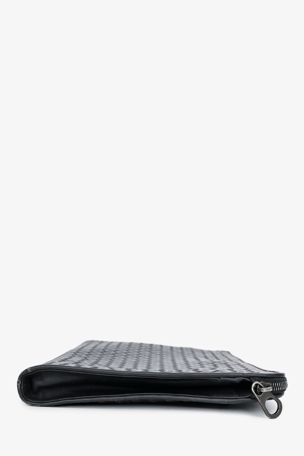Bottega Veneta Grey Intrecciato Leather Laptop Case