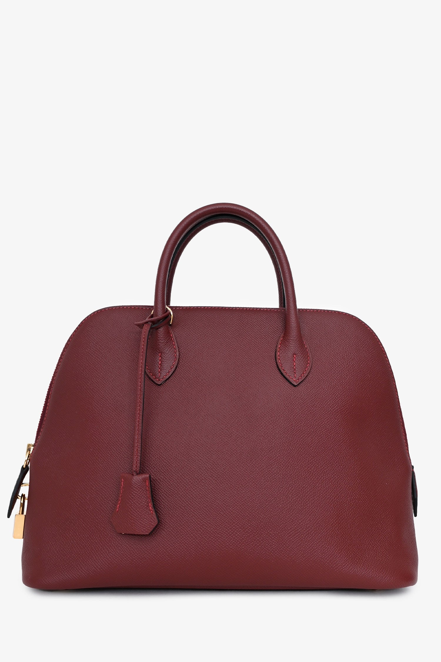 Hermès 2018 Rouge H Evercolor Epsom Bolide 1923 30 Gold Hardware with Strap