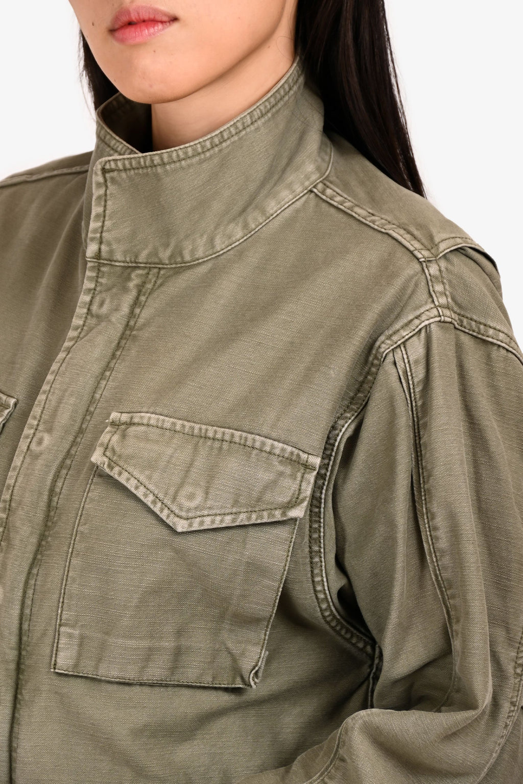 Frame Green Military Style Jacket Size S