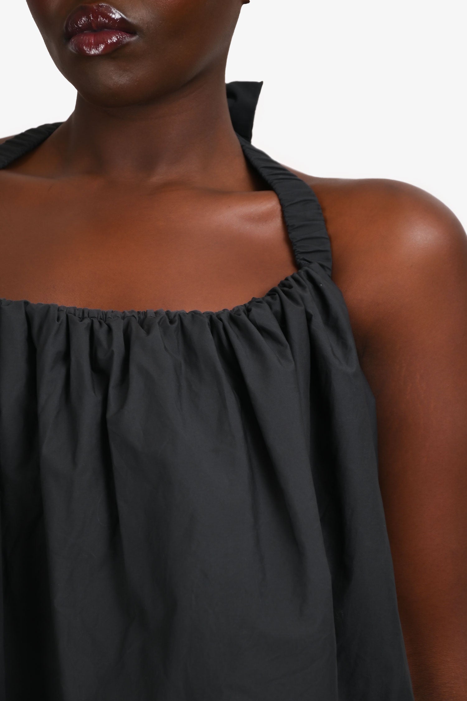 Lovers + Friends Black Bubble Hem Mini Dress Size M
