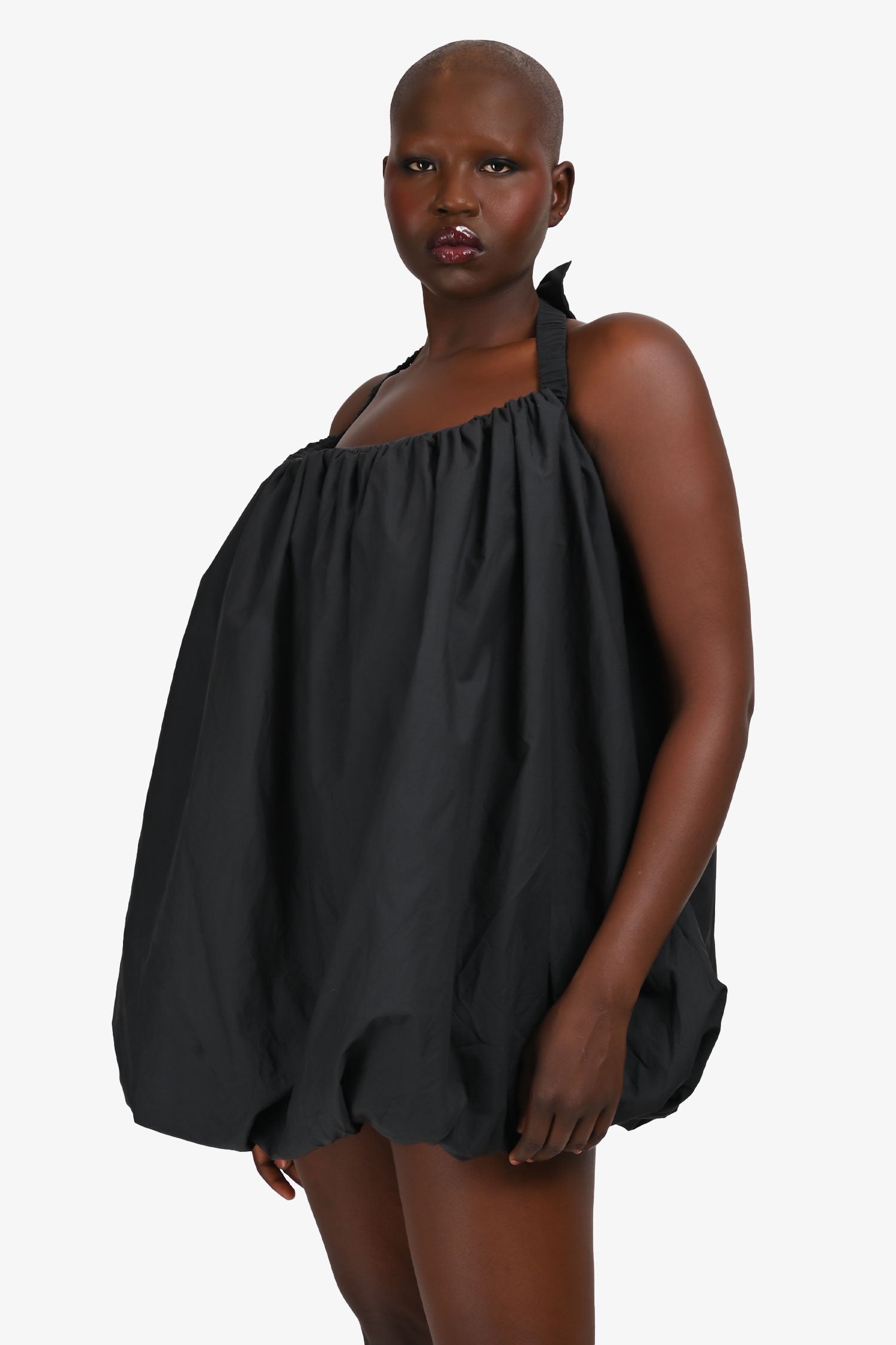 Lovers + Friends Black Bubble Hem Mini Dress Size M