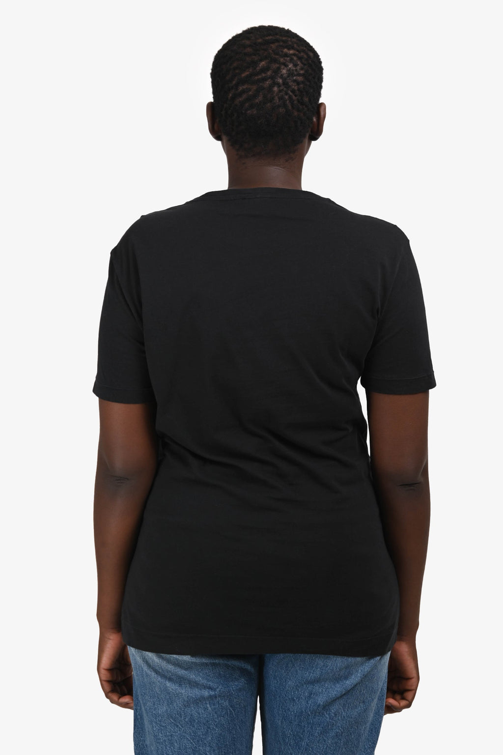 Fendi Black/Yellow Cotton/Leather Monster Crew Neck T-Shirt Size 50