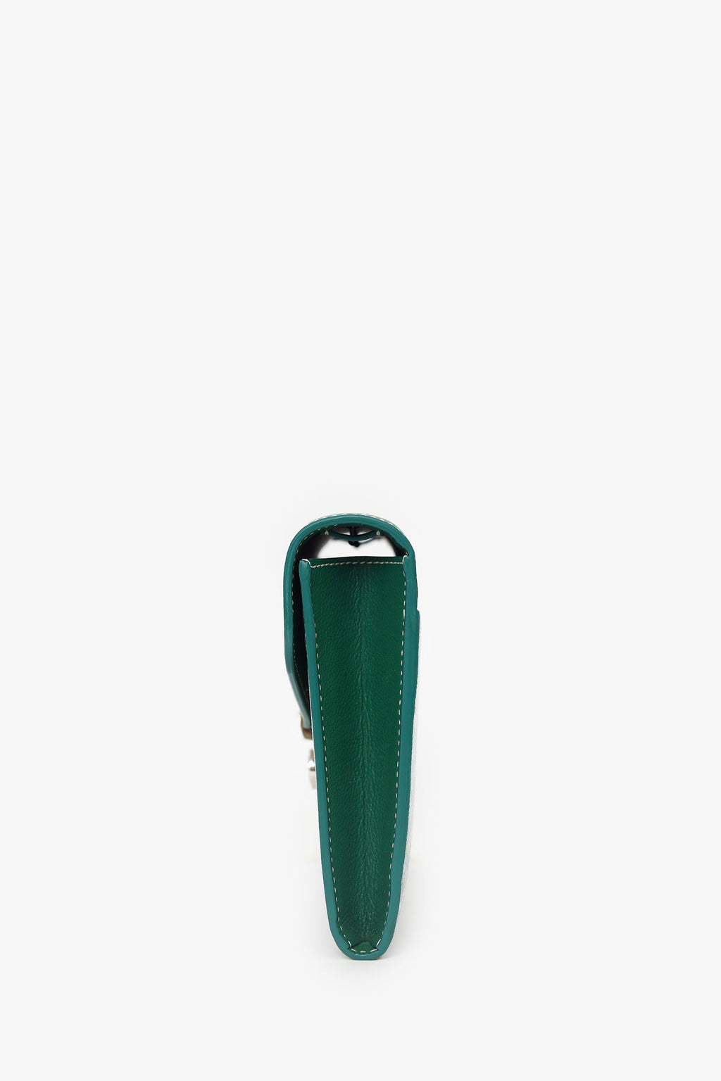 Goyard Green Goyardine Calfskin Chypre Wallet on Chain