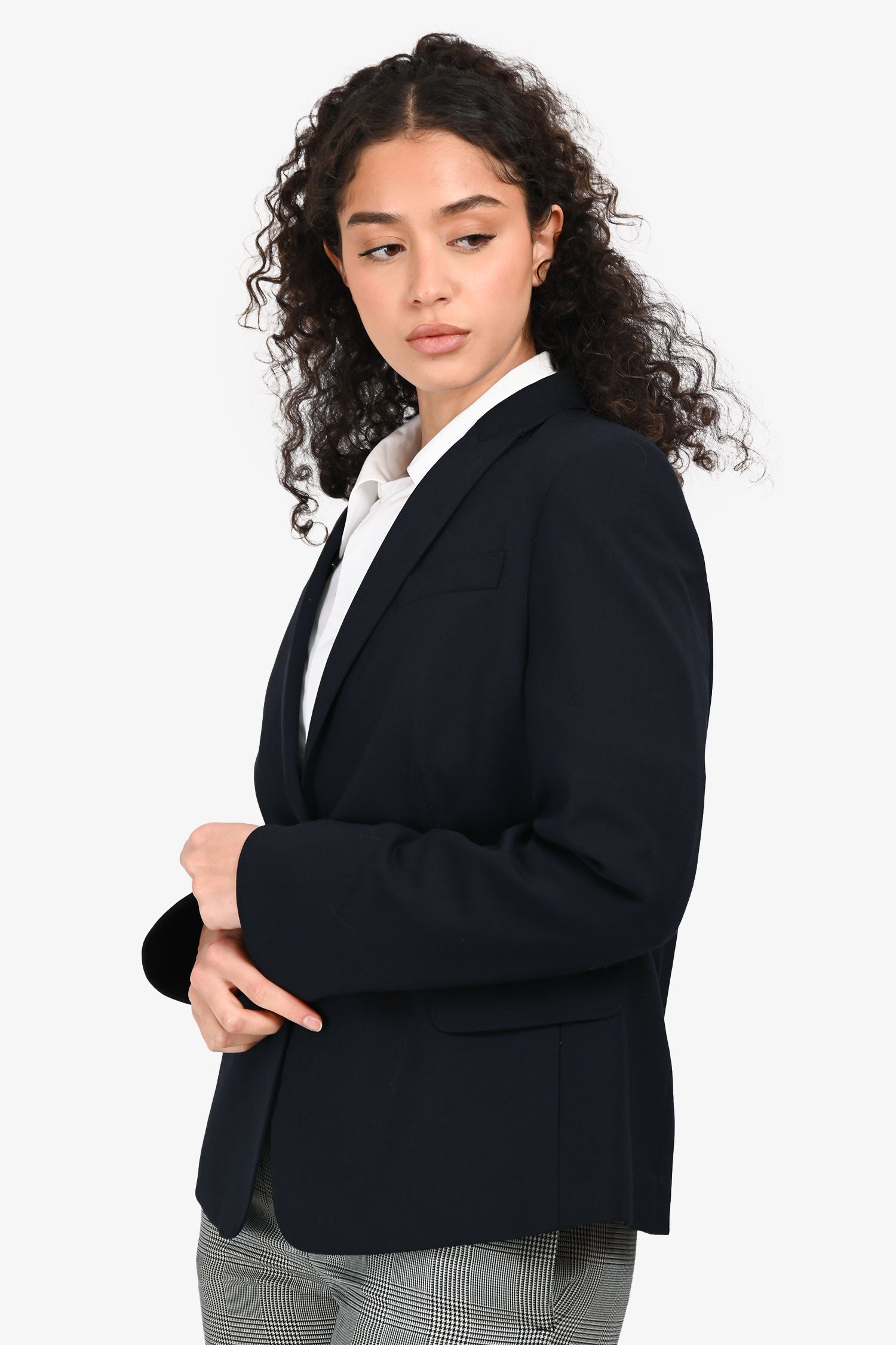 Akris Punto Black Single Breasted Blazer Size 12