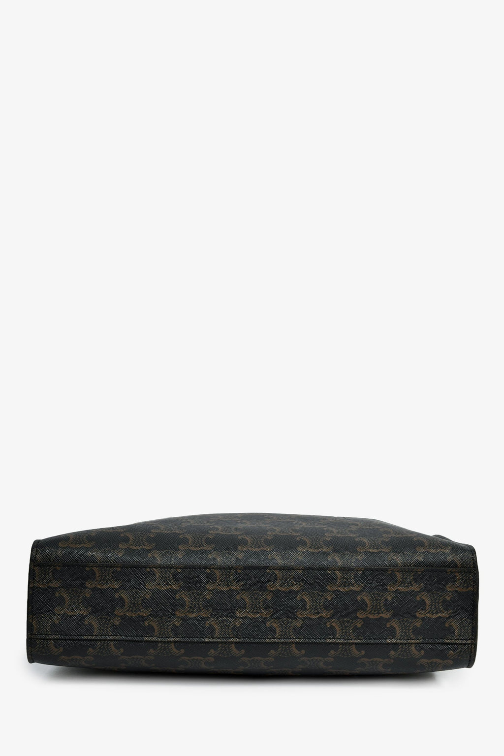 Celine Brown Triomphe Canvas Small Vertical Tote