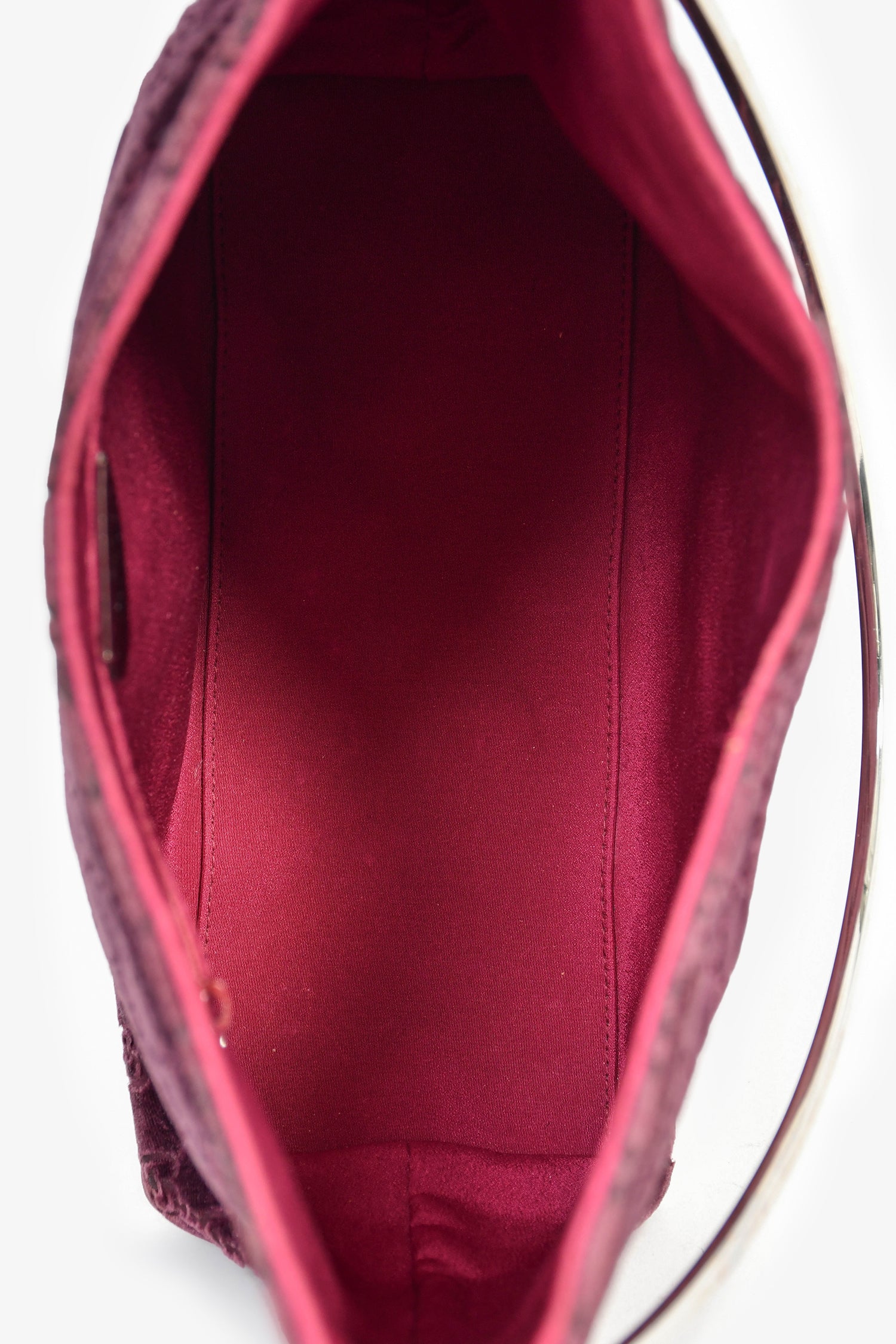 Gucci by Tom Ford 1997 Purple Velvet GG Monogram Shoulder Bag