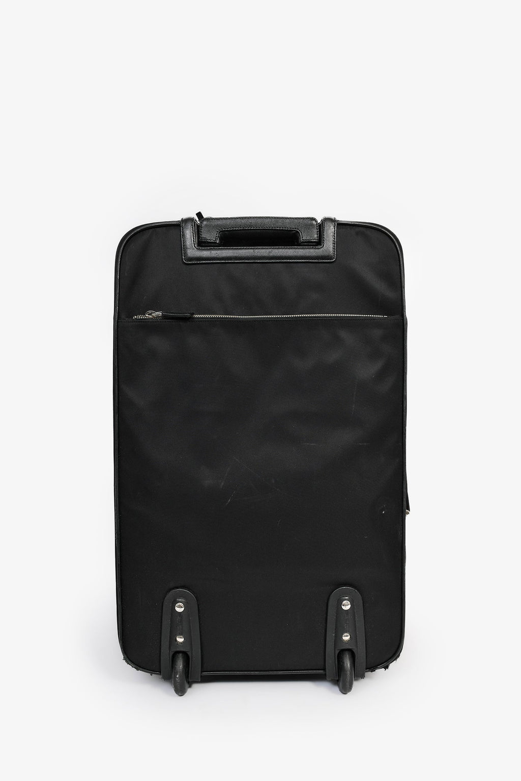 Prada Black Nylon 22" Roller Suitcase