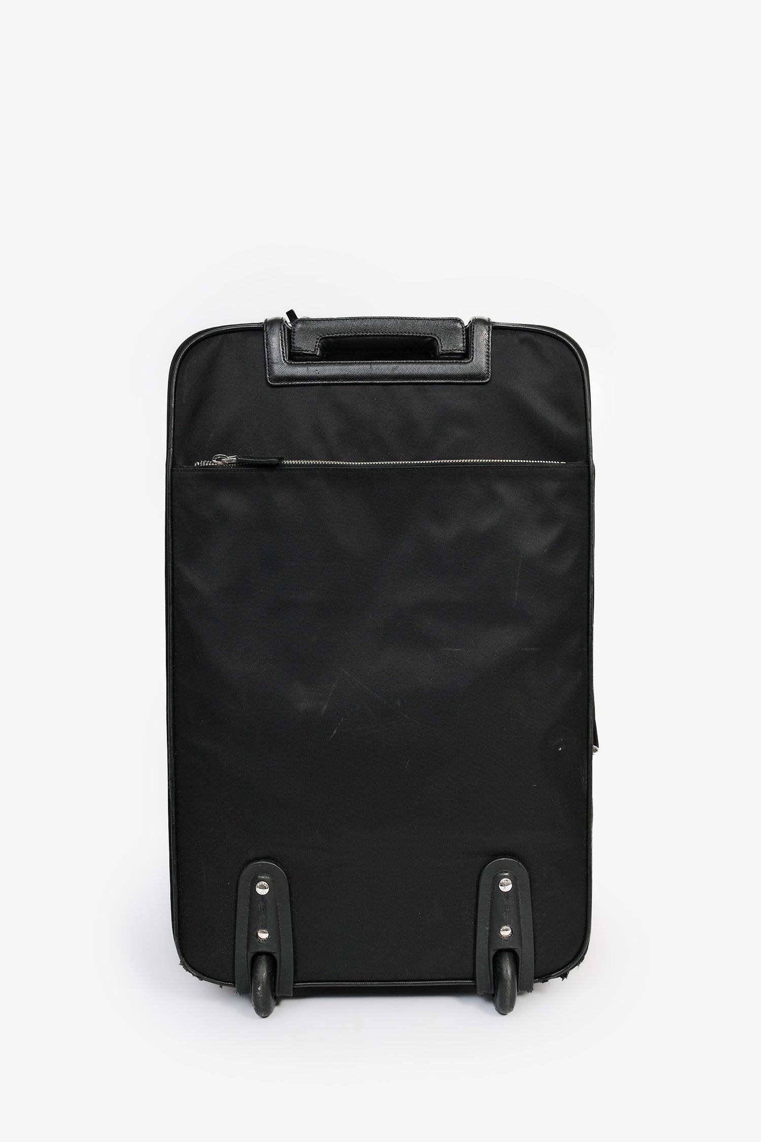 Prada Black Nylon 22" Roller Suitcase