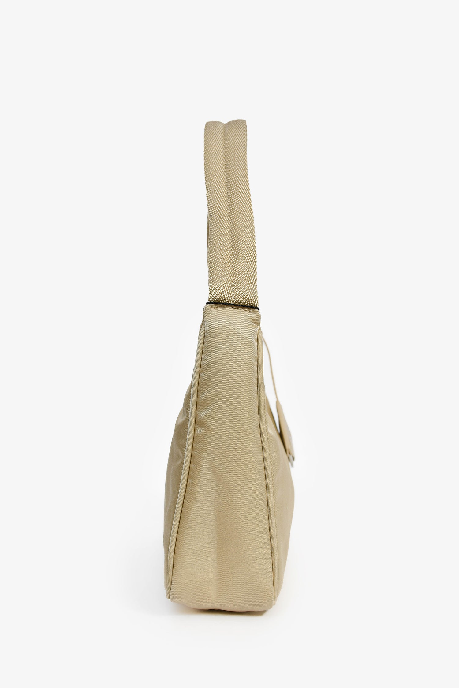 Prada Beige Nylon 2000 Re-Edition Shoulder Bag of