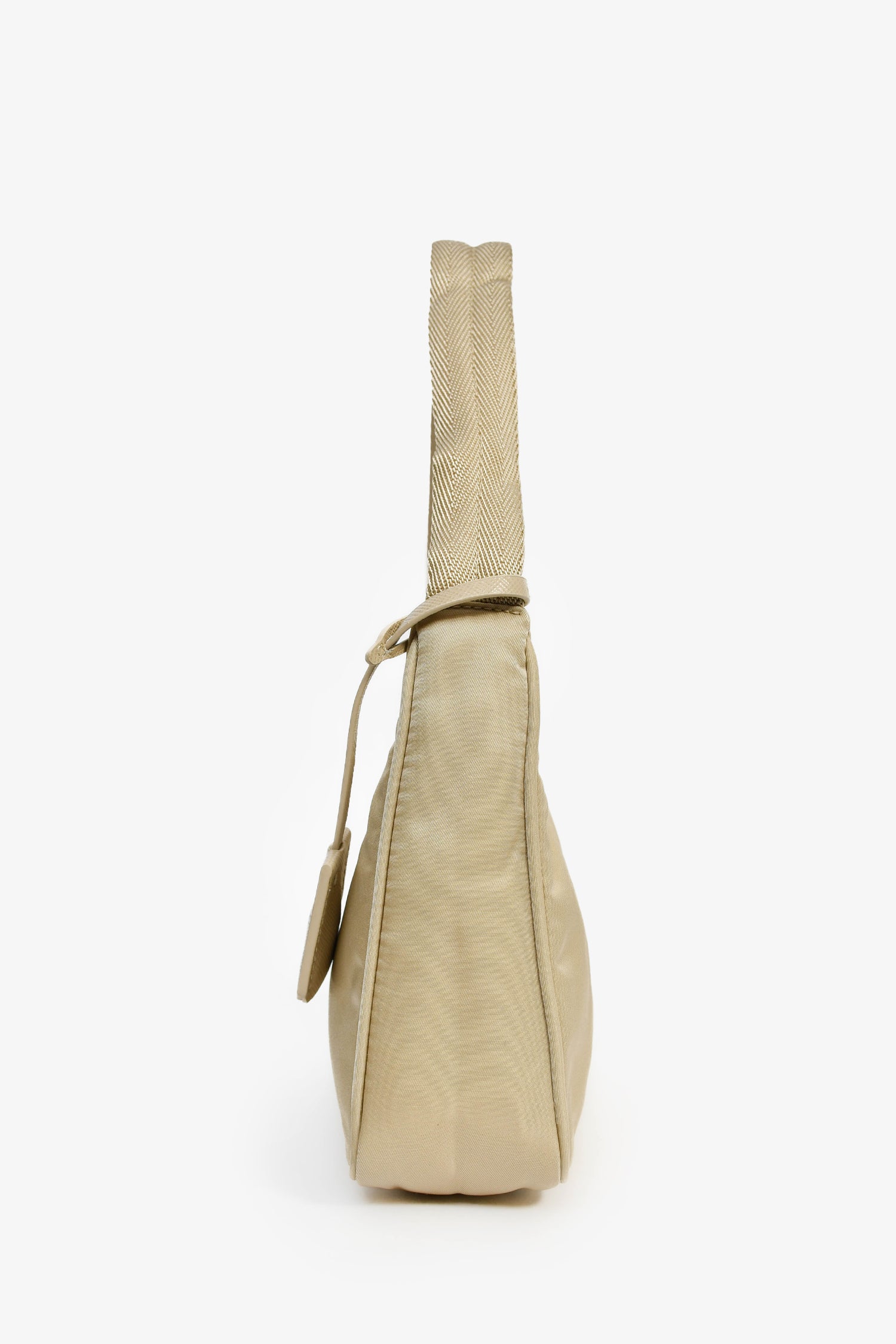 Prada Beige Nylon 2000 Re-Edition Shoulder Bag of
