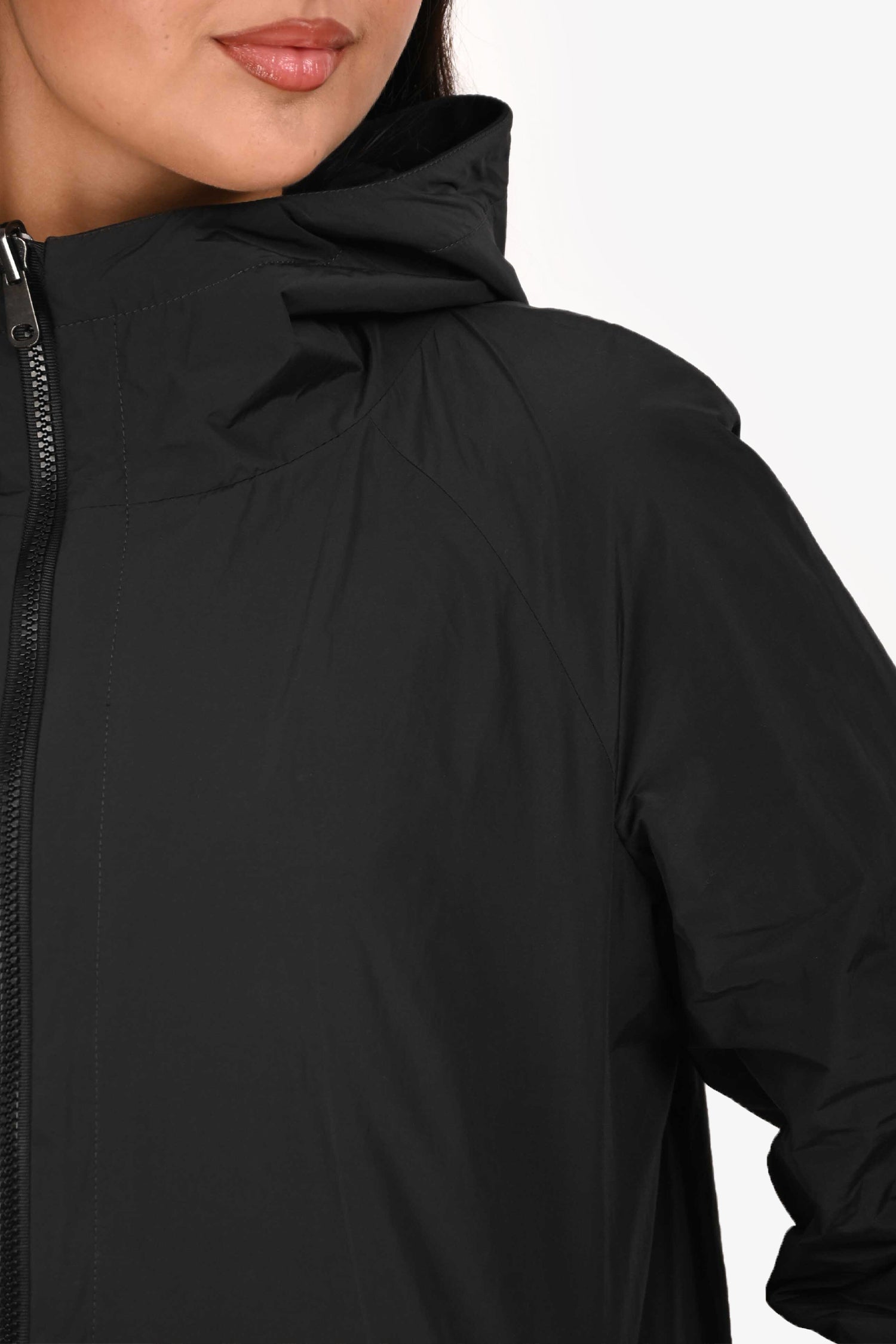 Brunello Cucinelli Black Hooded Reversible Jacket Size 42