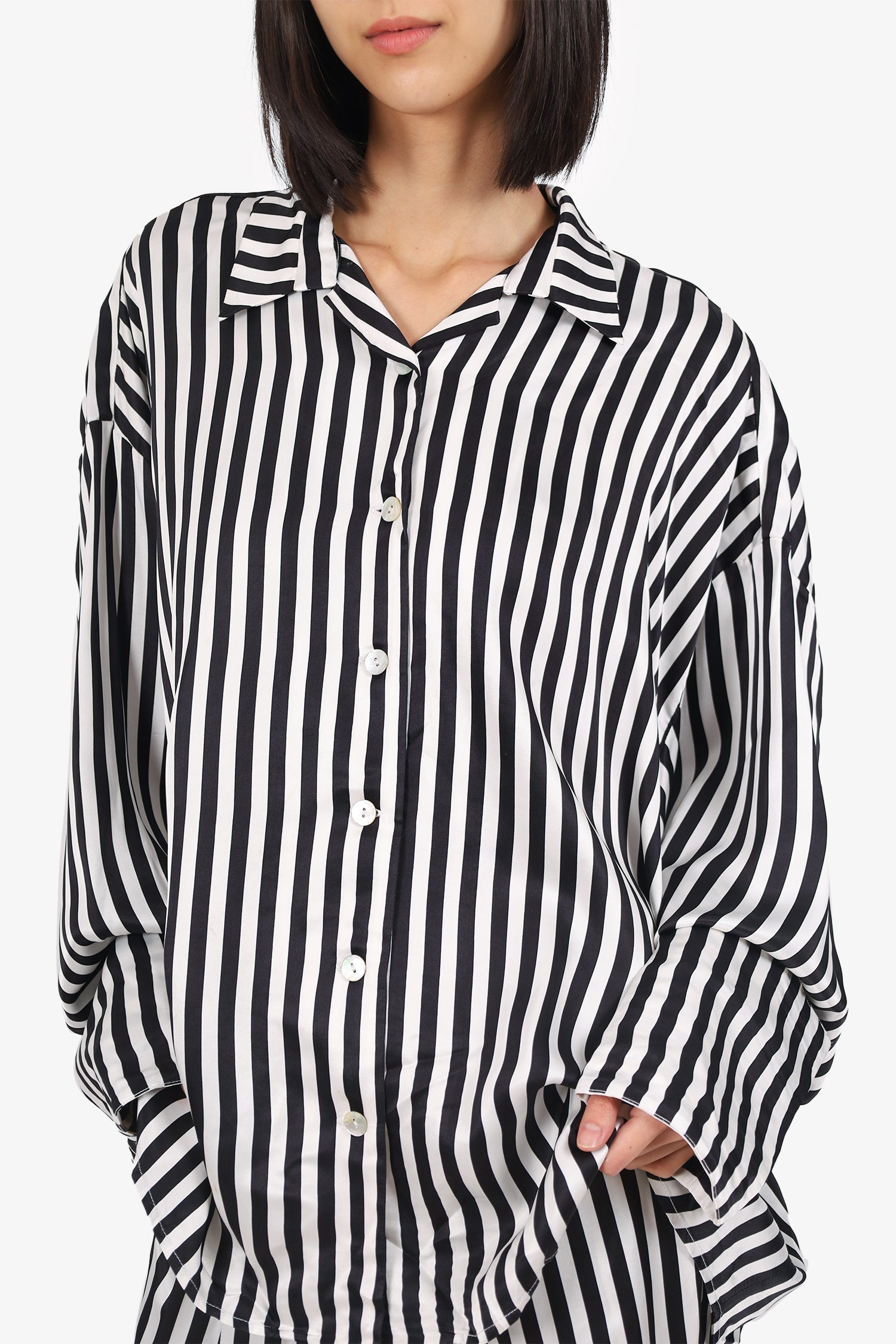 Sleeper Black/White Striped Pyjamas Set Size 1