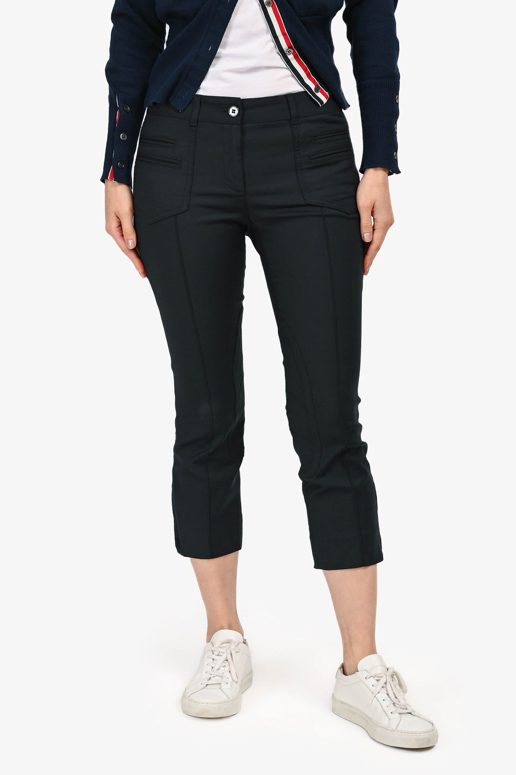 Dolce & Gabbana Black Nylon Capris Size 40