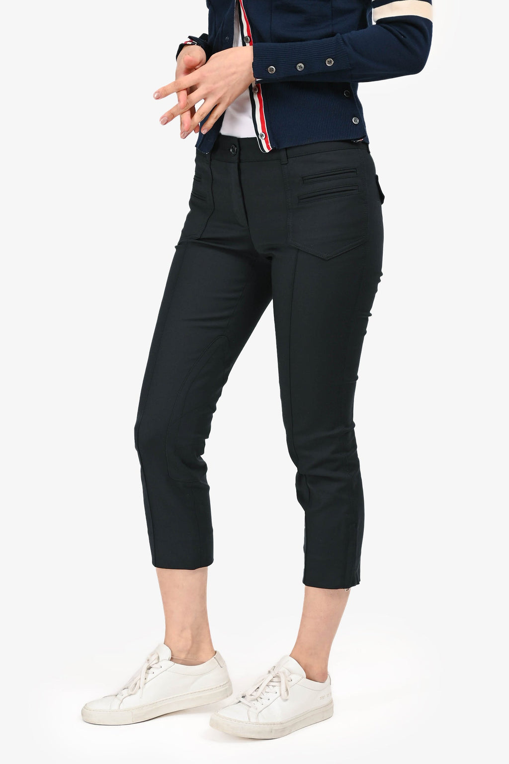Dolce & Gabbana Black Nylon Capris Size 40