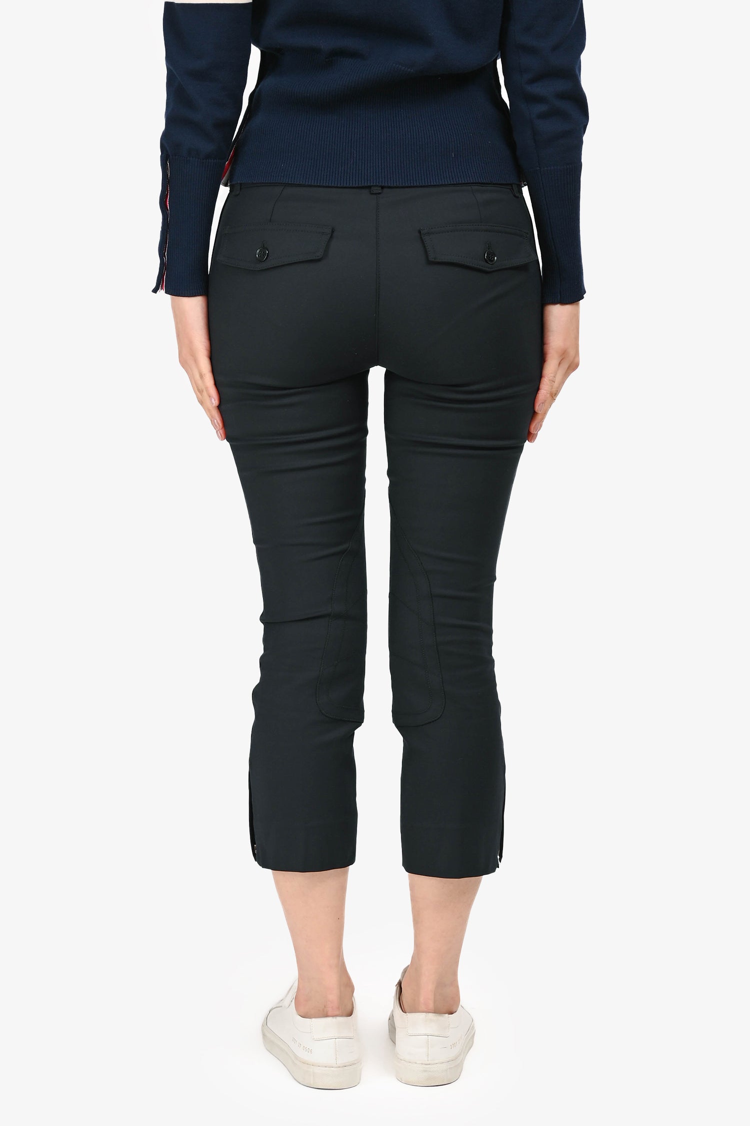 Dolce & Gabbana Black Nylon Capris Size 40