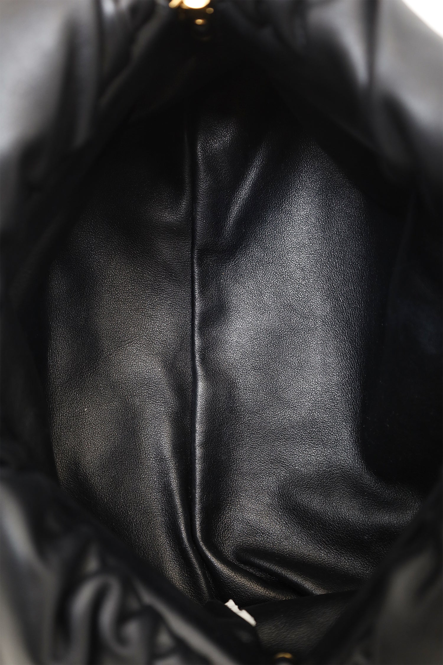 Bottega Veneta Black Leather The Chain Pouch Bag