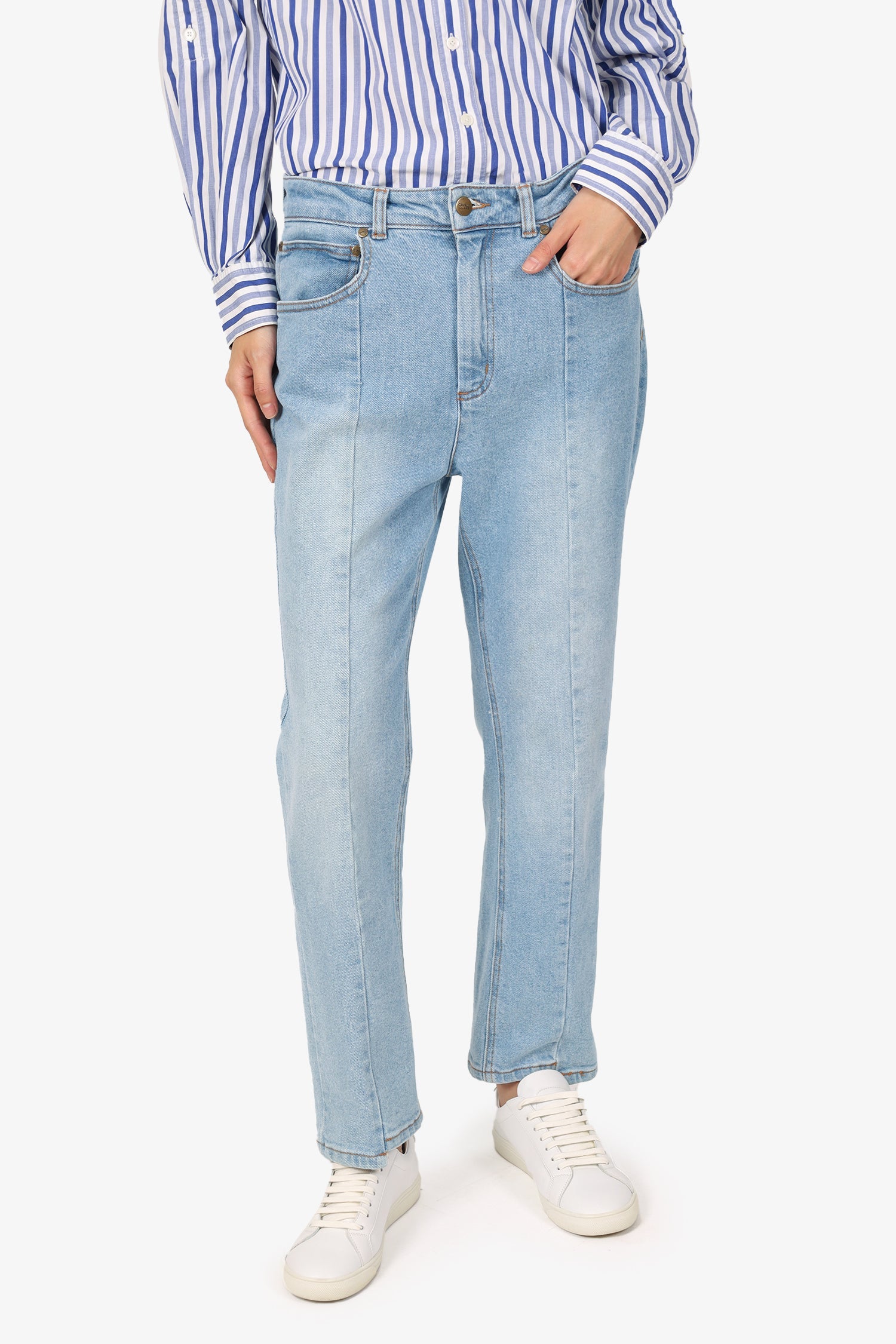Cavalli Class Blue Denim Straight Leg Jeans Size 29