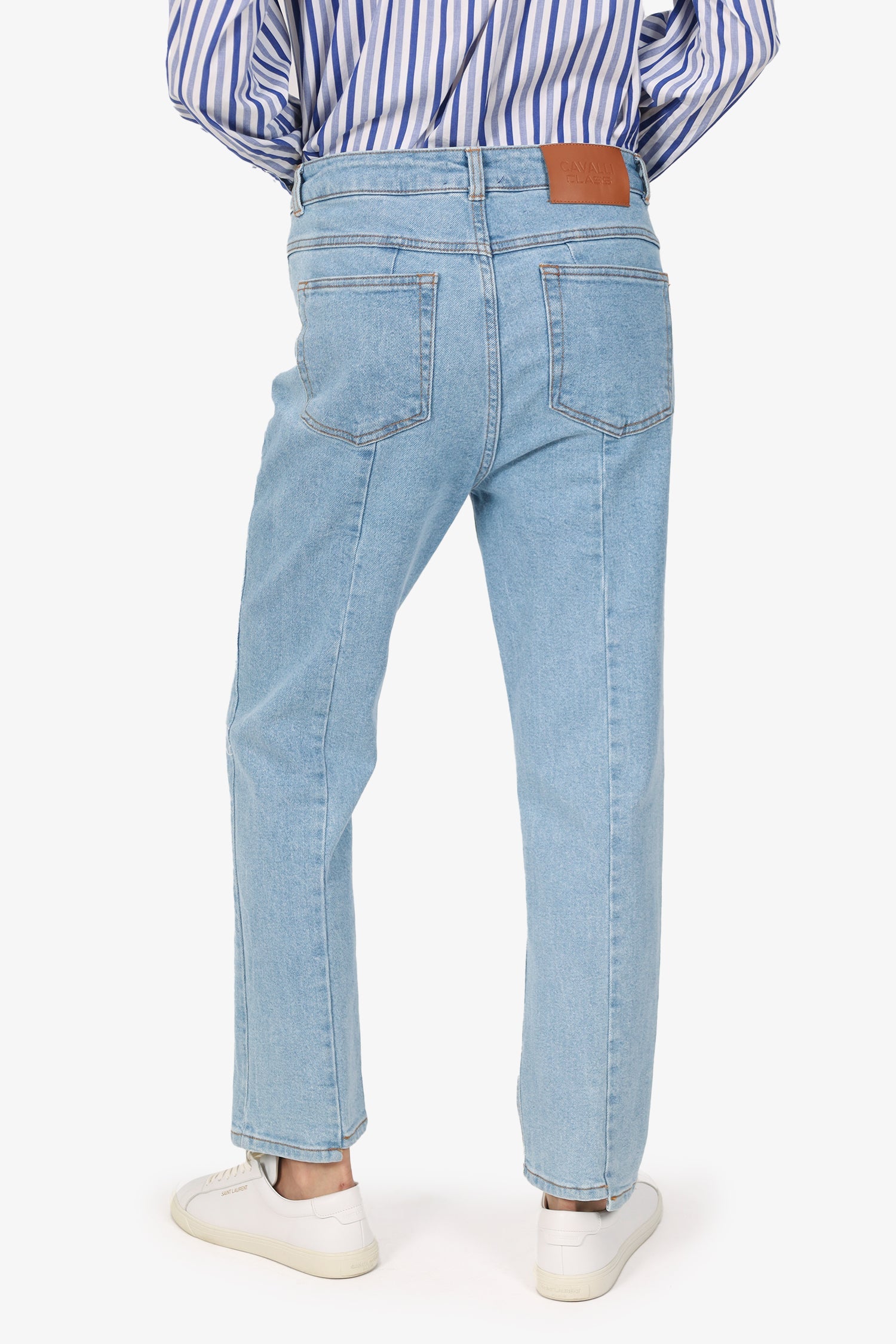 Cavalli Class Blue Denim Straight Leg Jeans Size 29