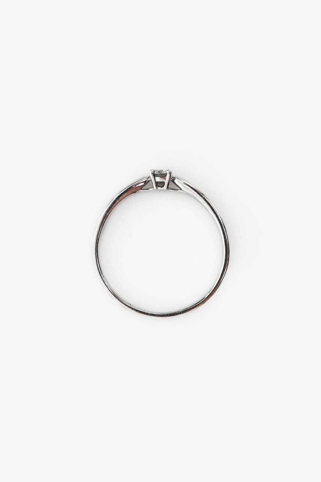 Tiffany & Co. .1ct Single Diamond Platinum Ring