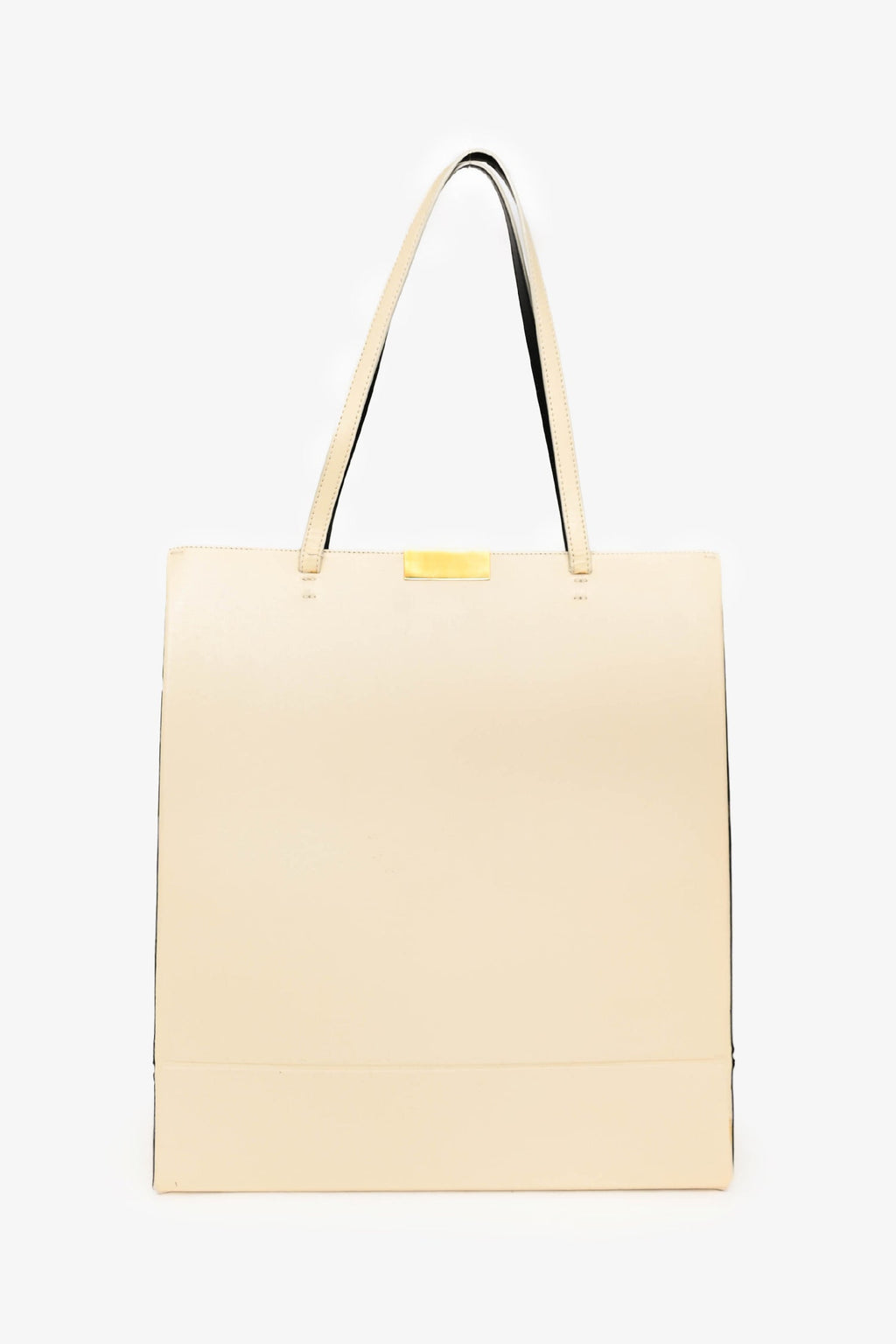 Stella McCartney Cream Leather Flat Tote