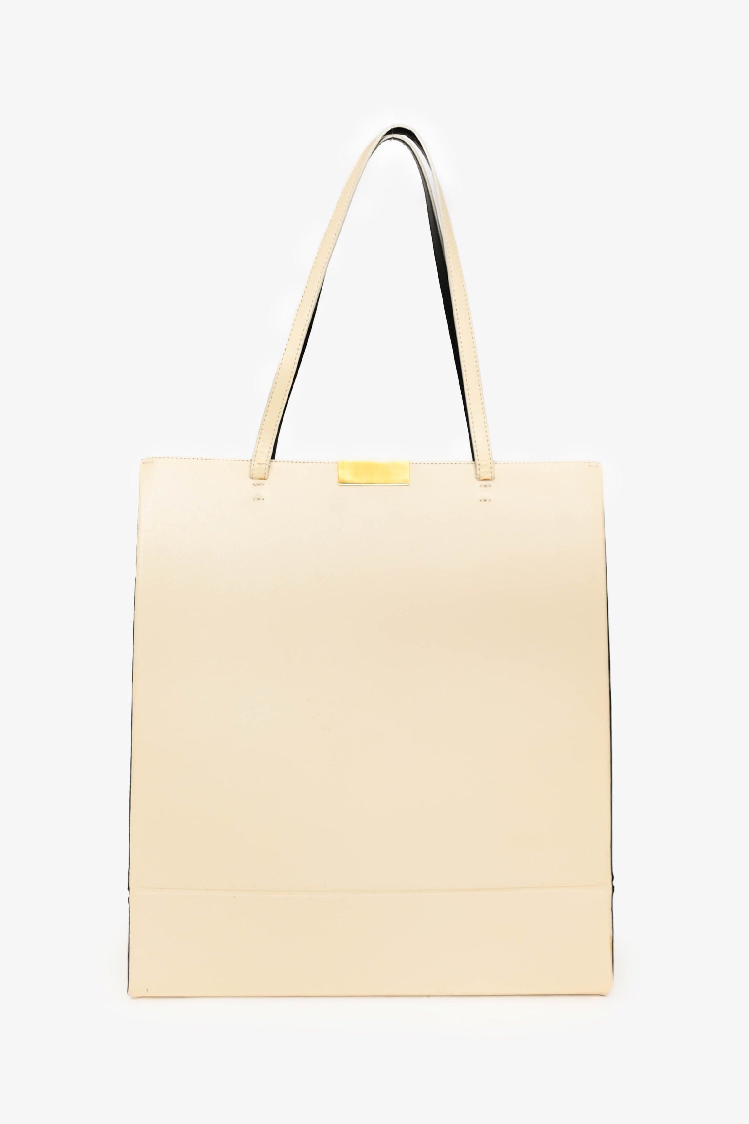 Stella McCartney Cream Leather Flat Tote