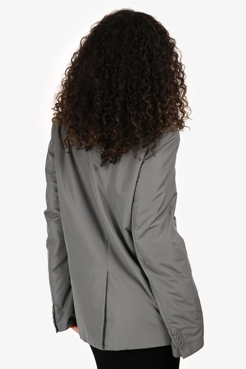 Helmut Lang Grey Nylon Blazer Size 38