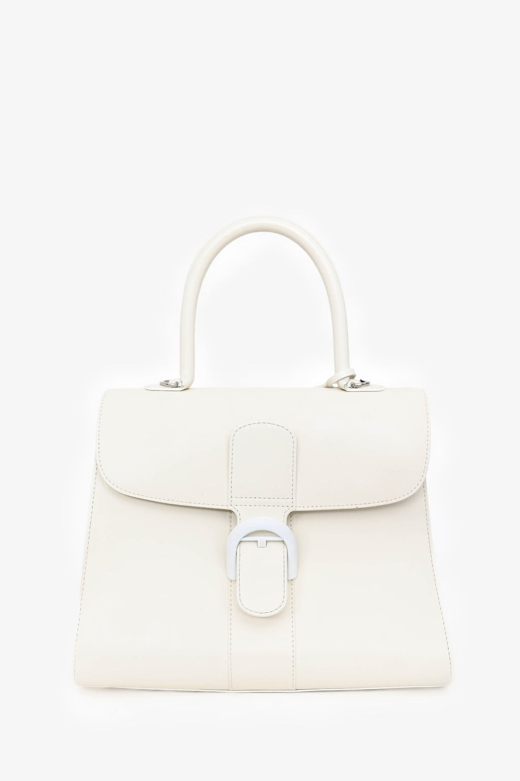 Delvaux 2018 White Box Calfskin Brilliant MM with Strap