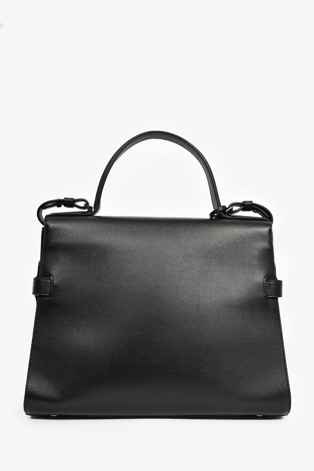 Delvaux Black Leather 'Tempete' GM Top Handle Bag