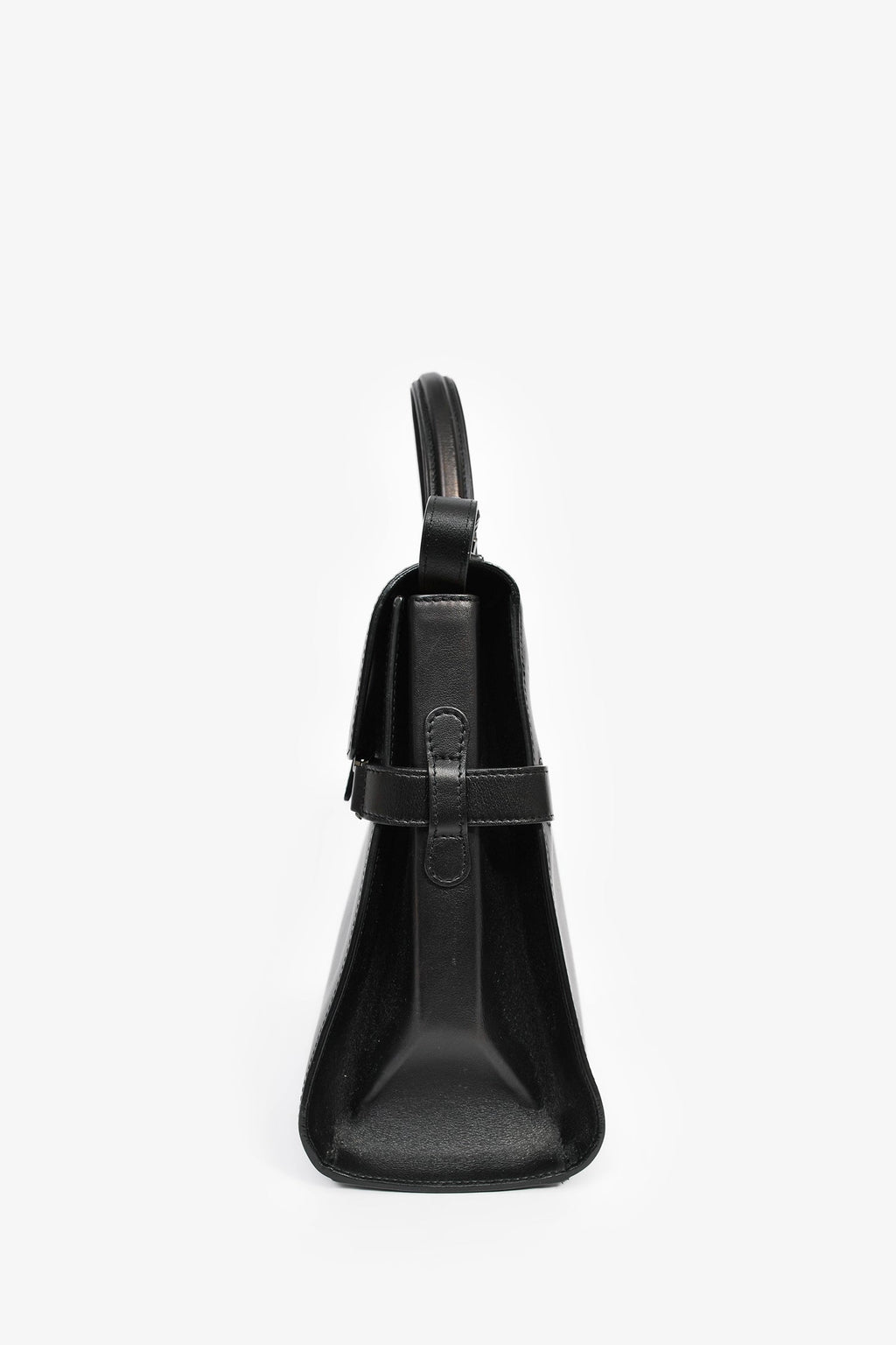 Delvaux Black Leather 'Tempete' GM Top Handle Bag